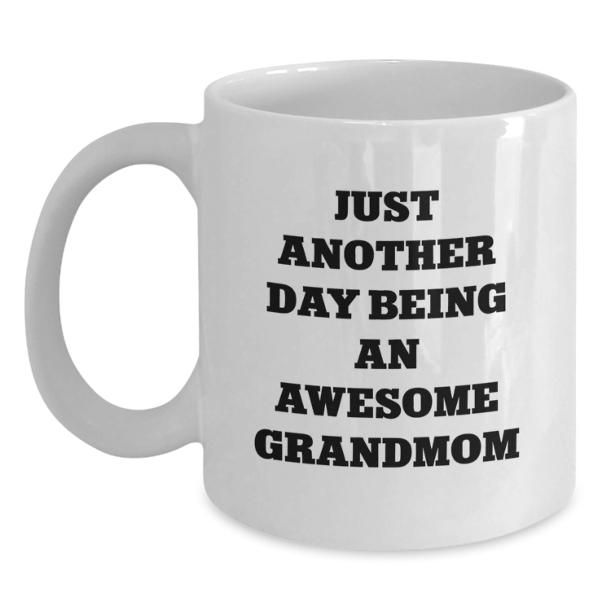 Birthday Gift for Her Grandmom White Coffee Mug Keepsake Ceramic - Main