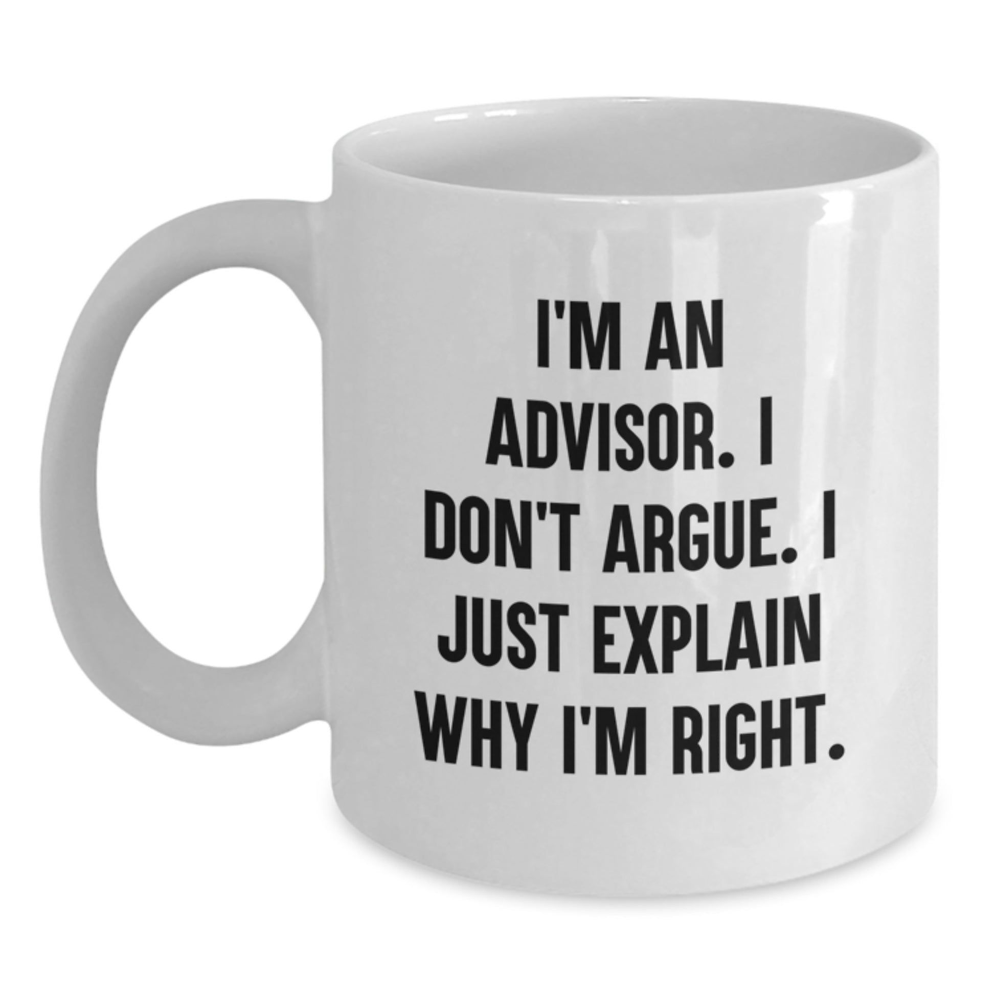 Advisor Keepsake White Coffee Mug for Him Premium Surprise Birthday Gift - Main