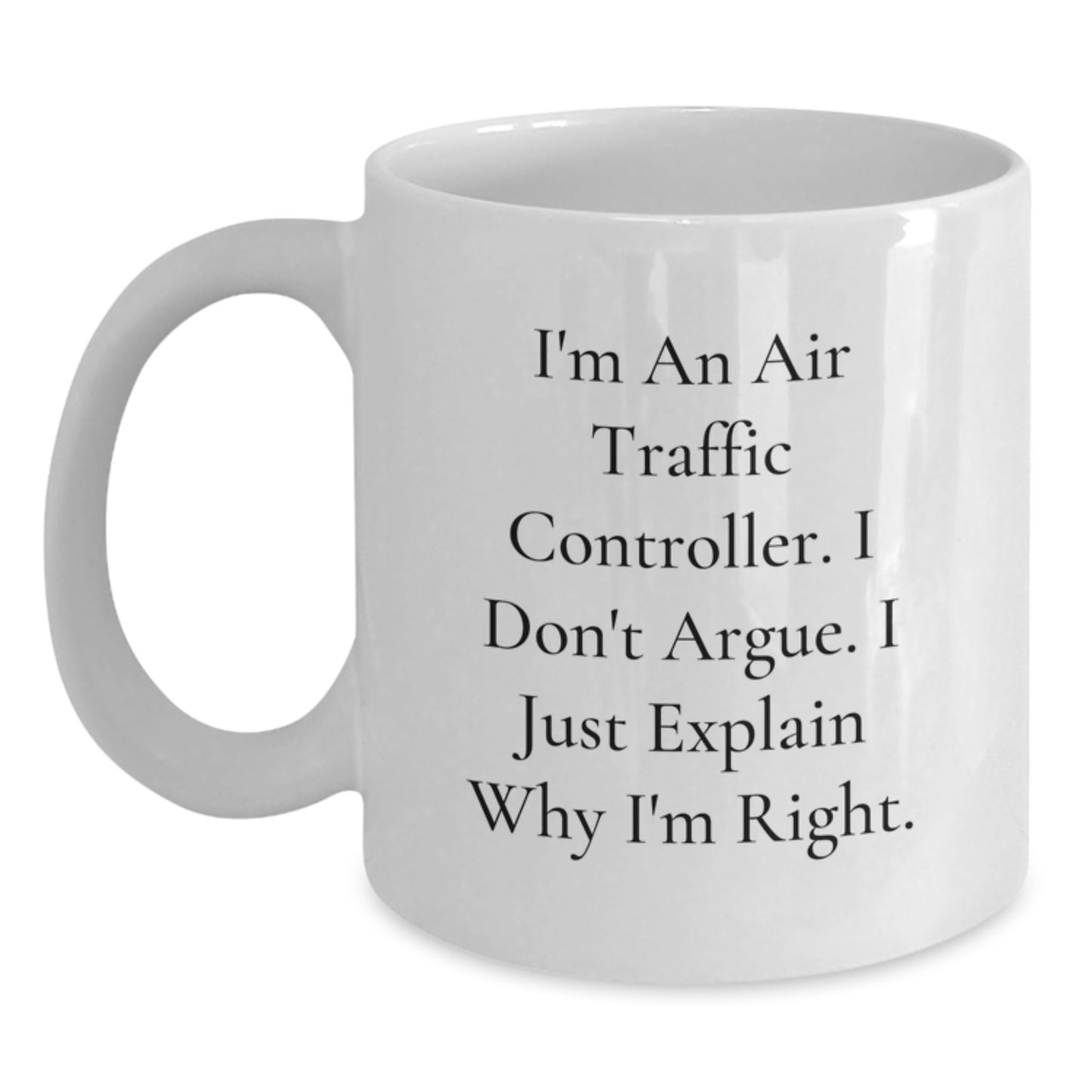 Air Traffic Controller Keepsake White Coffee Mug for Him Birthday Gift - Main