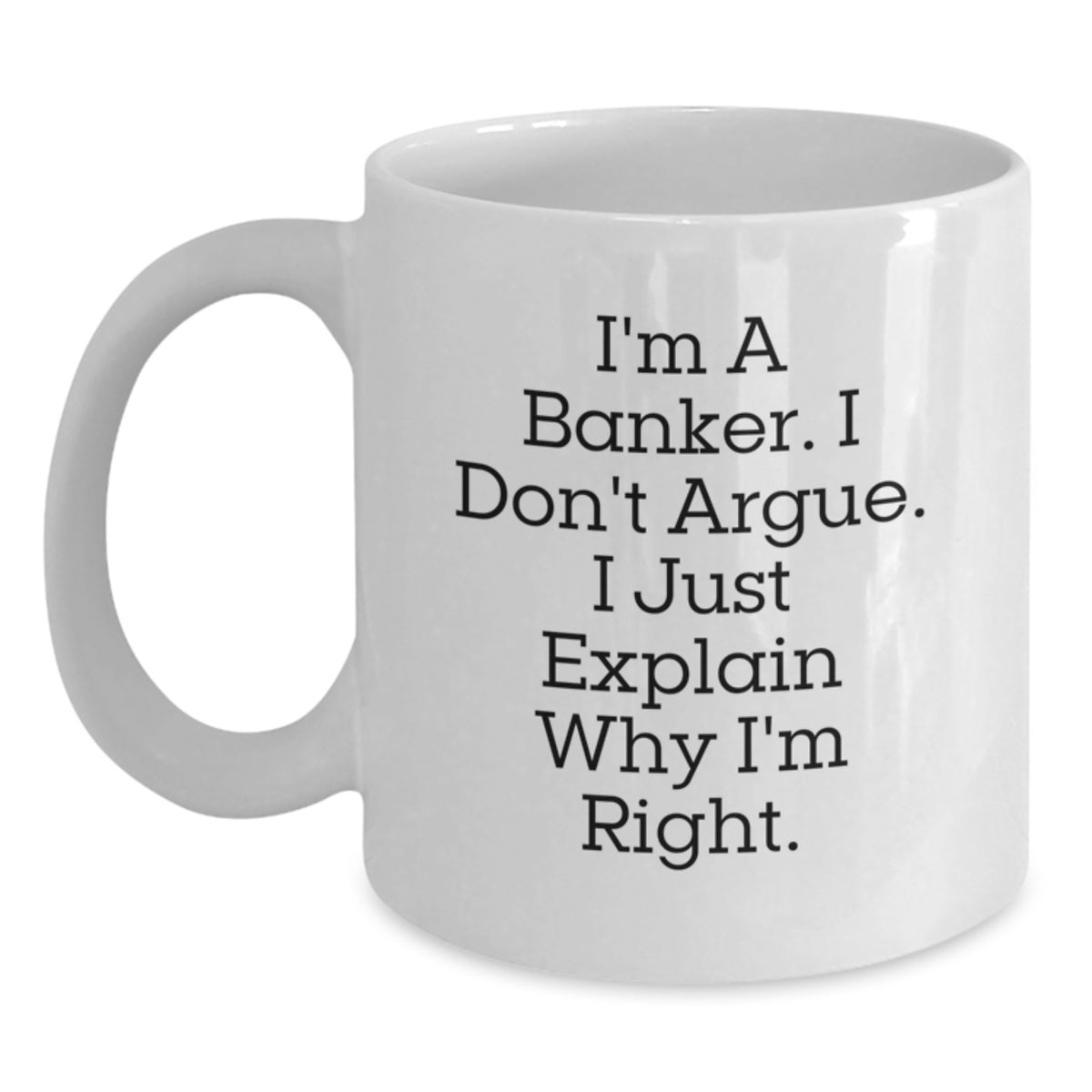 Funny Banker Coffee Mug Gifts for Men from Friends on Birthday - Main