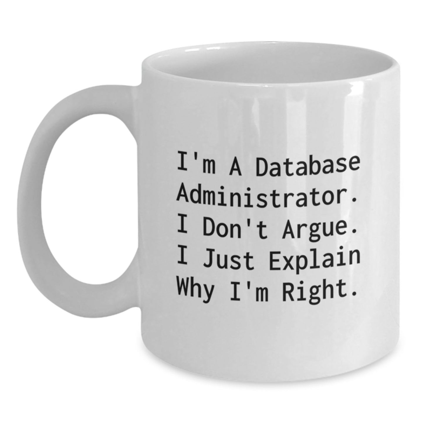 Birthday Gift Database Administrator Mug for Her Present - Main