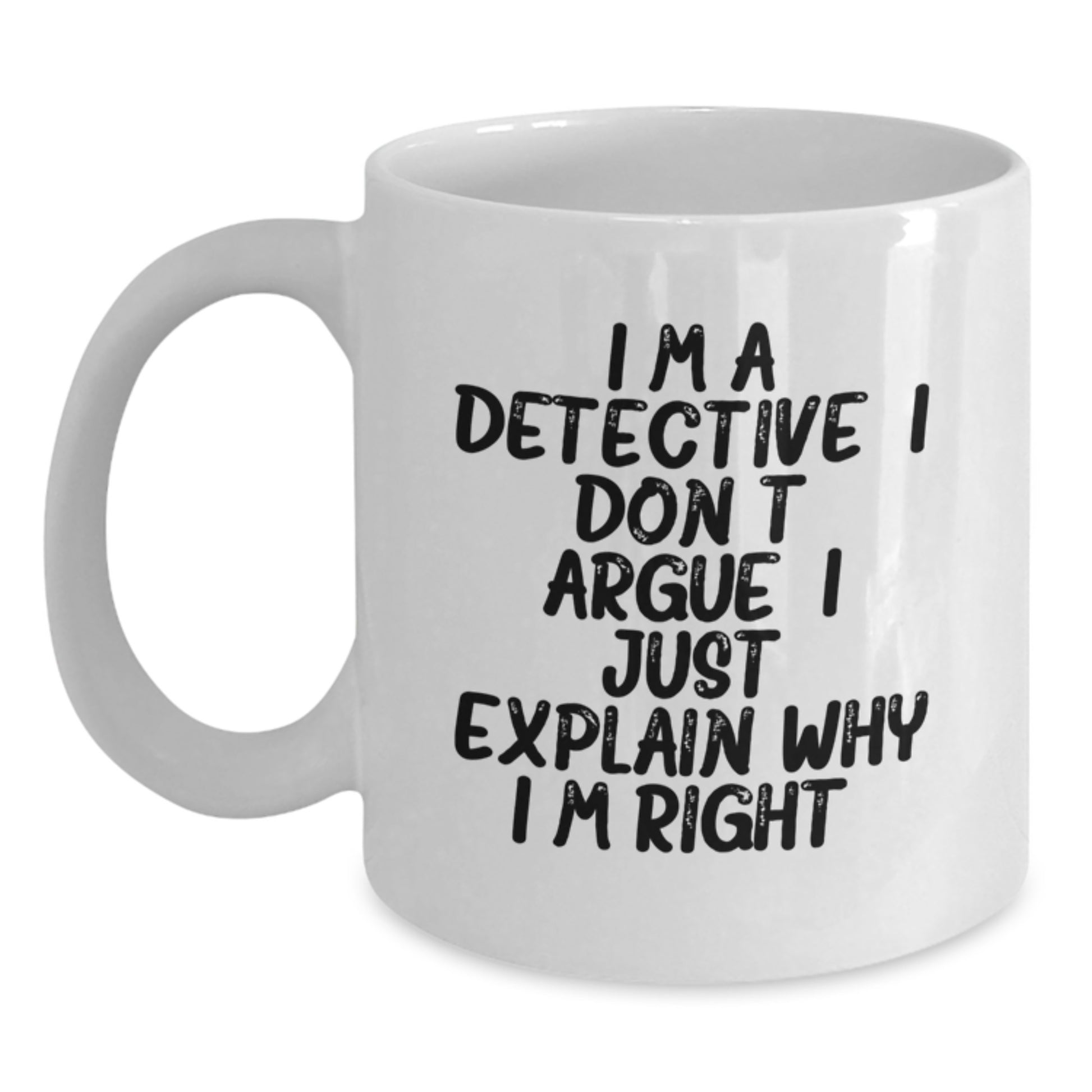 For Him Detective Keepsake Birthday Gift Mug Ceramic 11oz Microwave Safe - Main