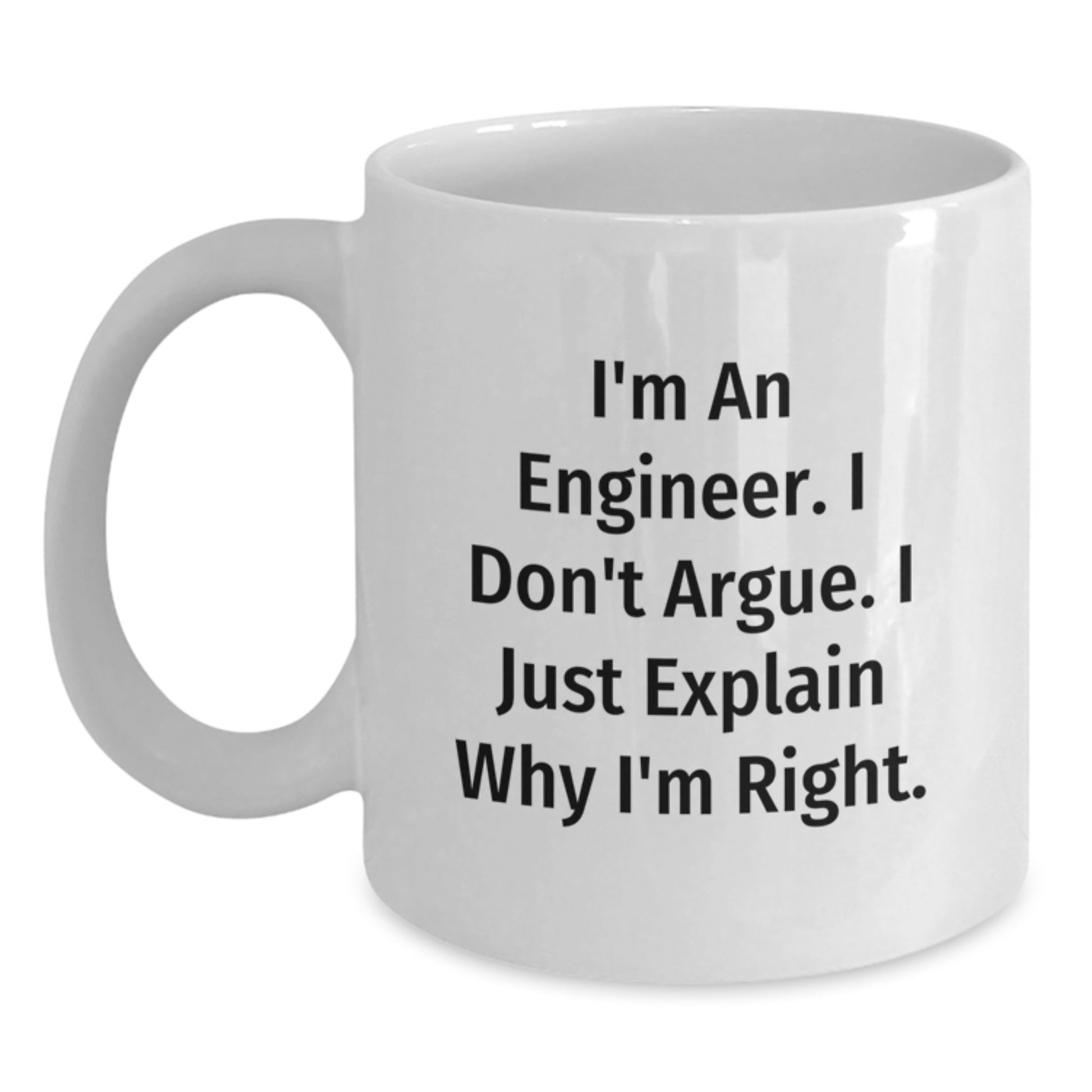 Engineer Keepsake Premium Ceramic White Coffee Mug for Him Birthday Gift - Main