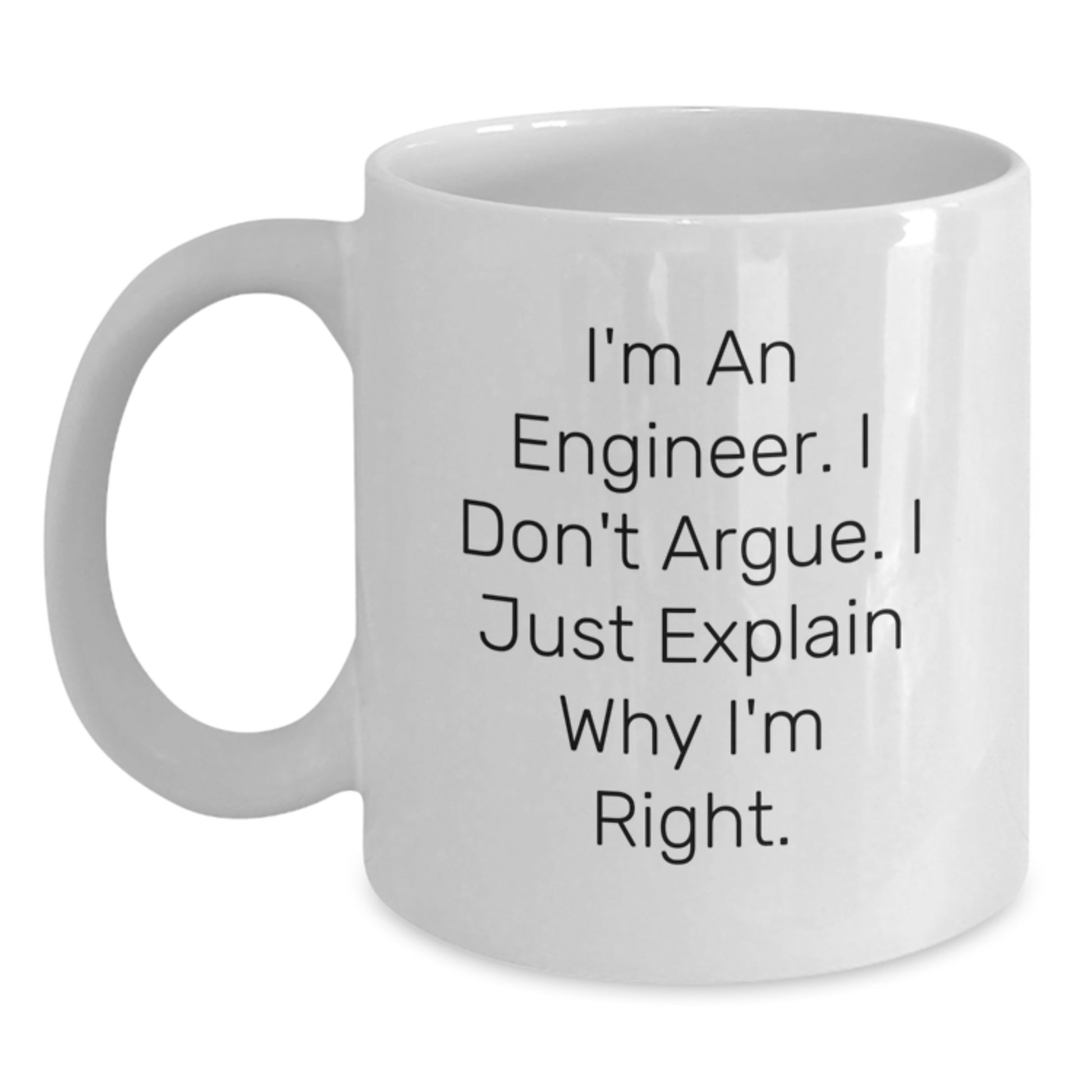 Birthday Gift Engineer Keepsake White Coffee Mug for Her - Main