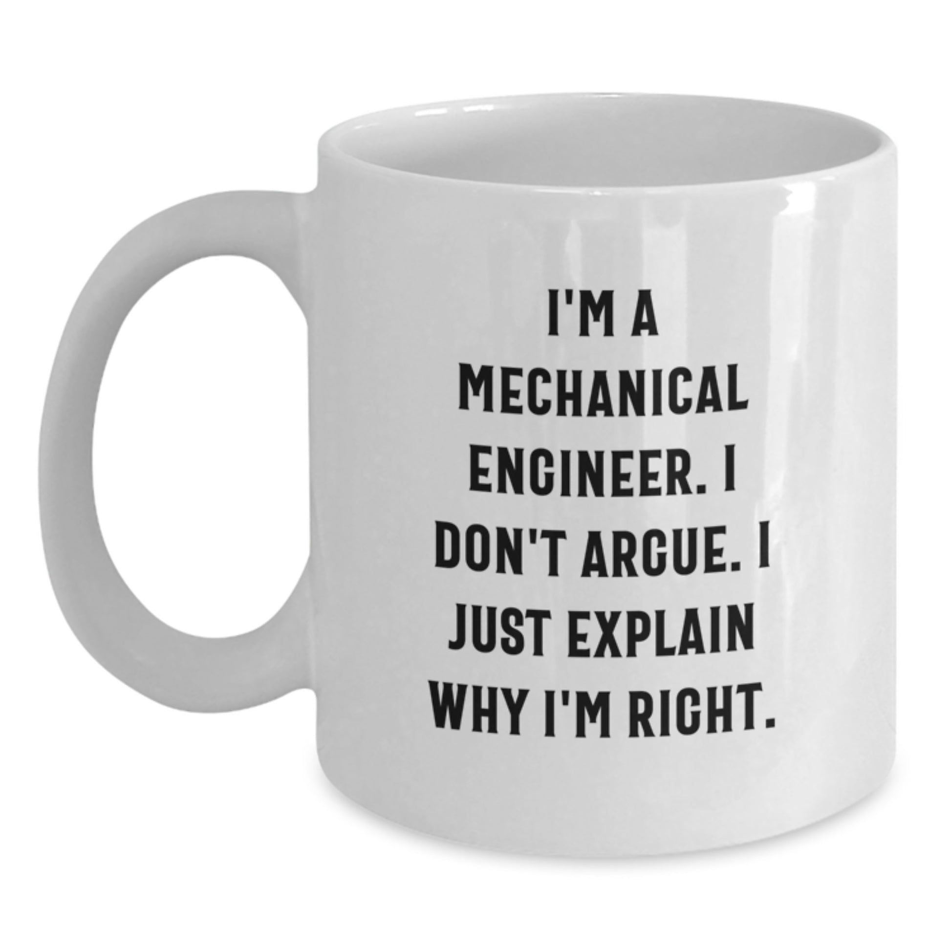 Birthday Gift for Her Mechanical Engineer Keepsake White Mug Present - Main
