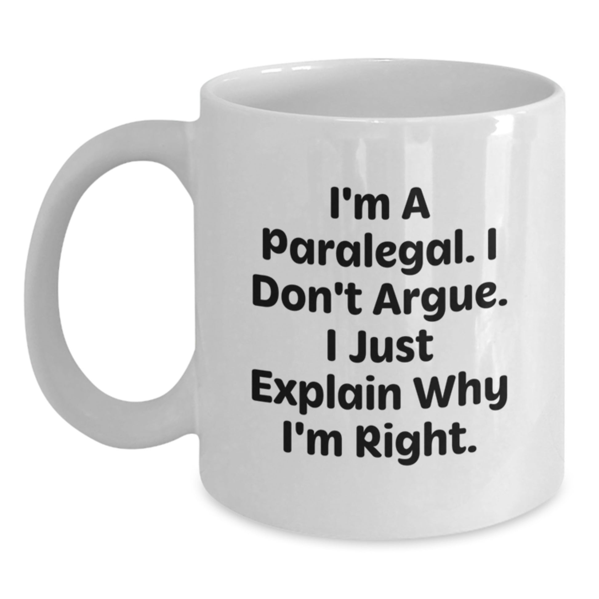 Paralegal Keepsake White Coffee Mug for Him Birthday Gift - Main