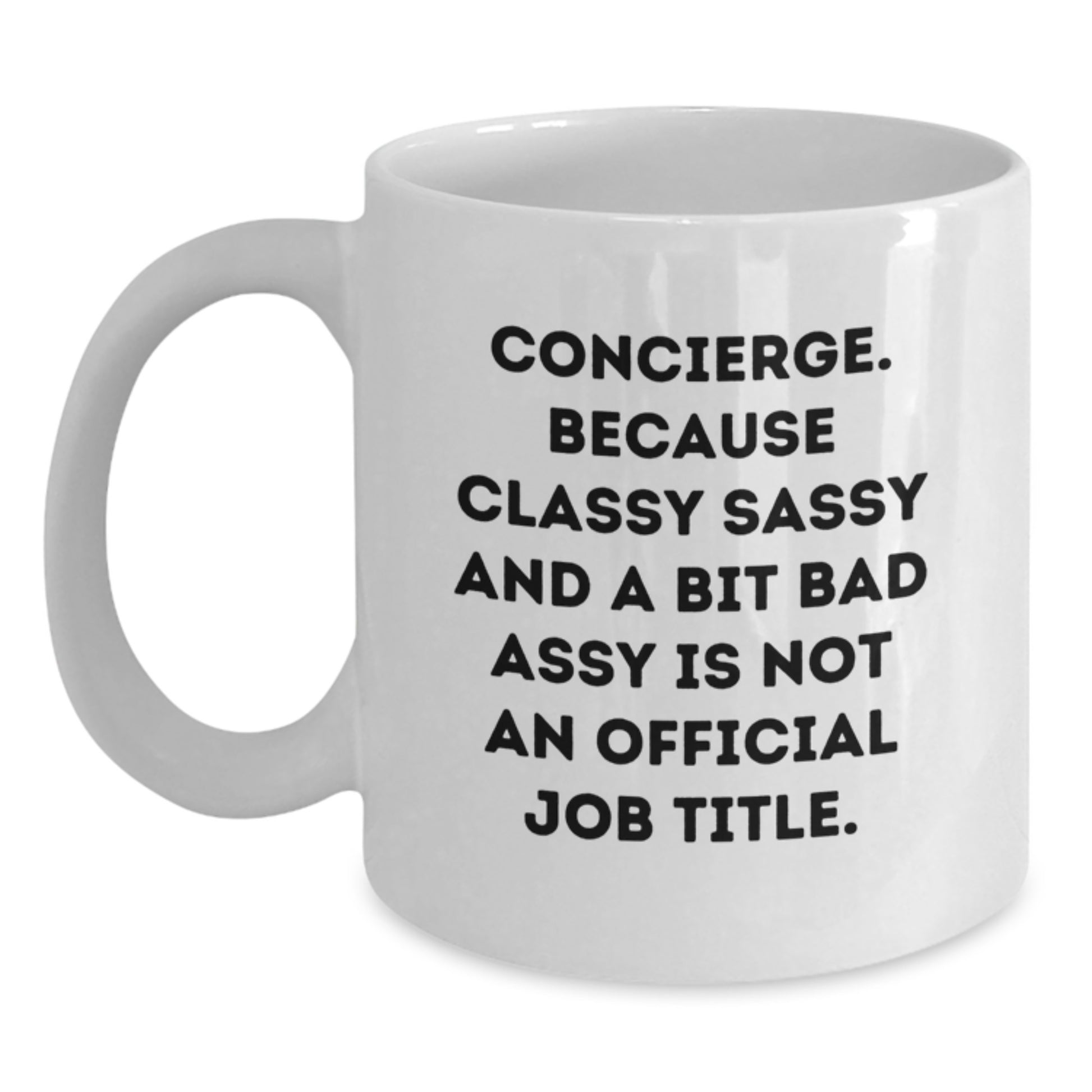 Concierge Keepsake White Coffee Mug Ceramic 11oz for Him Birthday Gift - Main