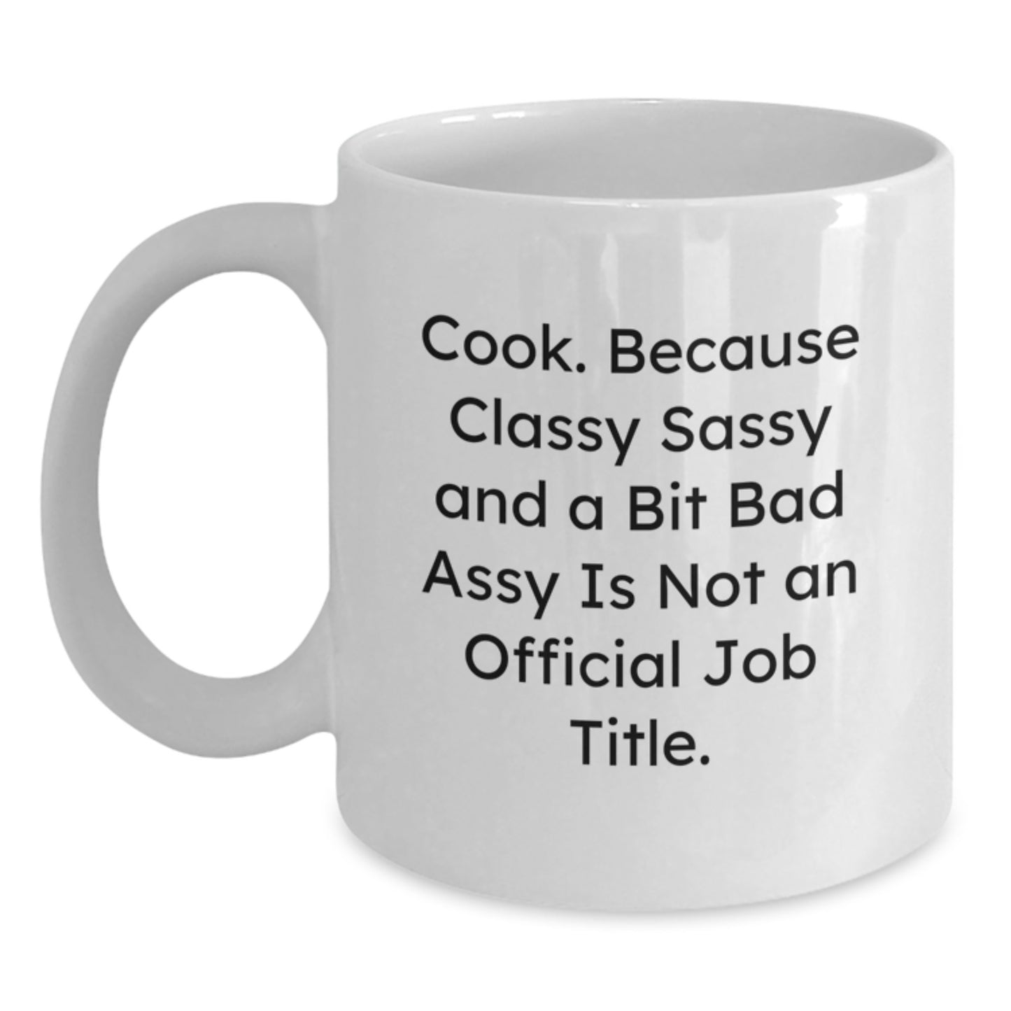 Birthday Gift Cook White Coffee Mug for Her Present, 11oz and 15oz - Main