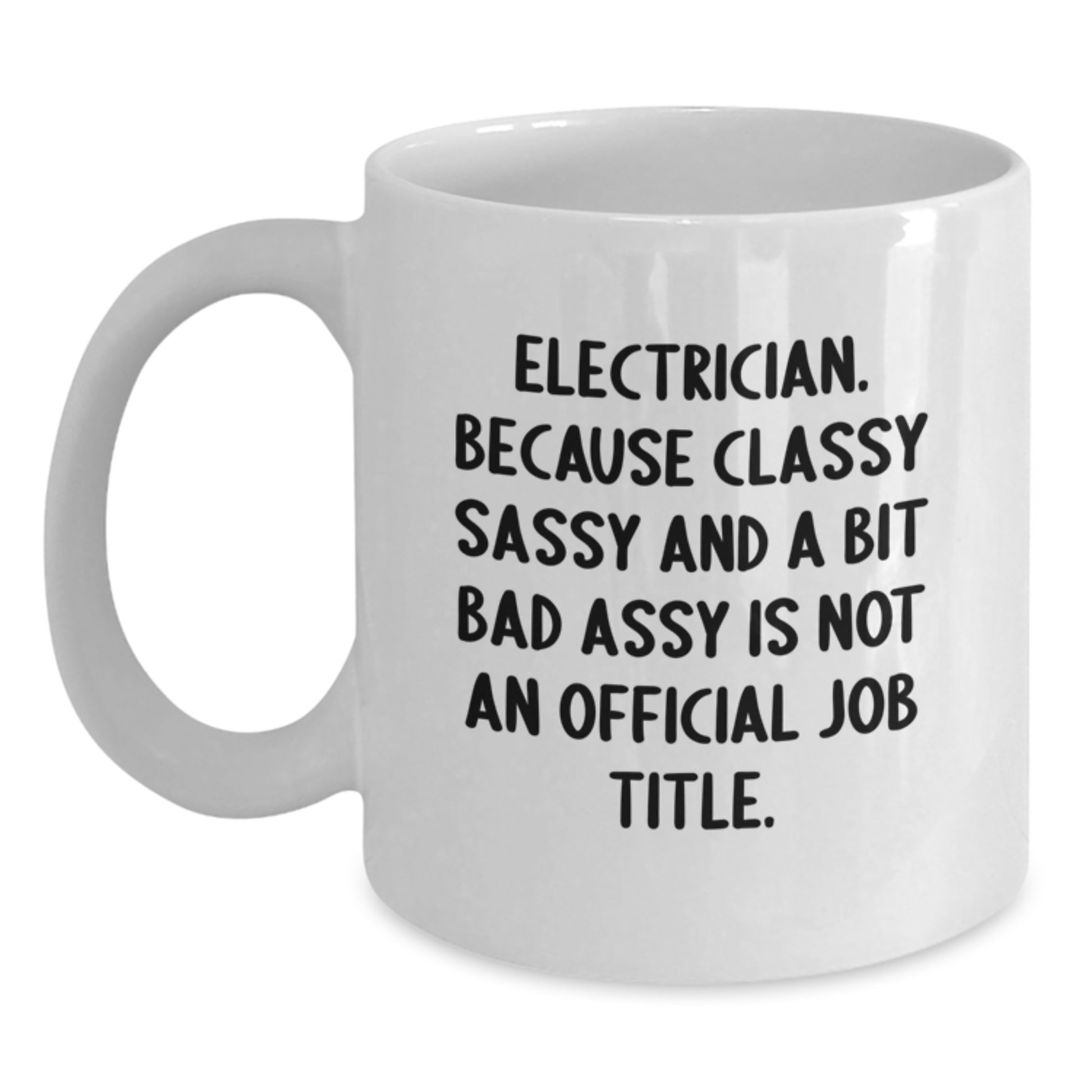 Funny Electrician Gifts for Men from Friends, White Coffee Mug for Electrician Graduation Unique - Main