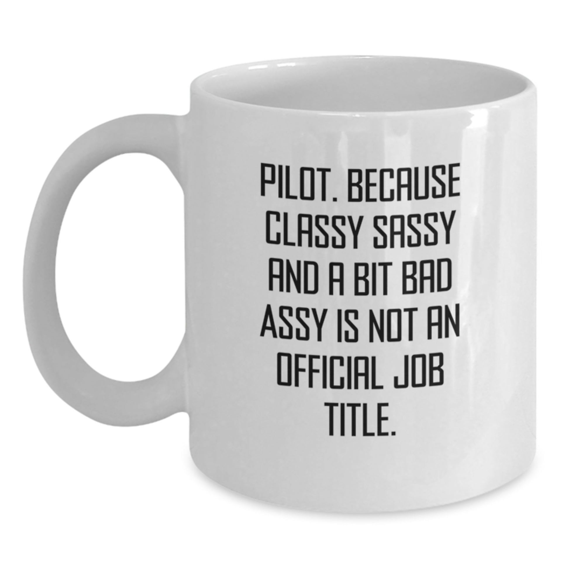 Pilot White Coffee Mug for Coworkers Birthday Gift Idea - Main