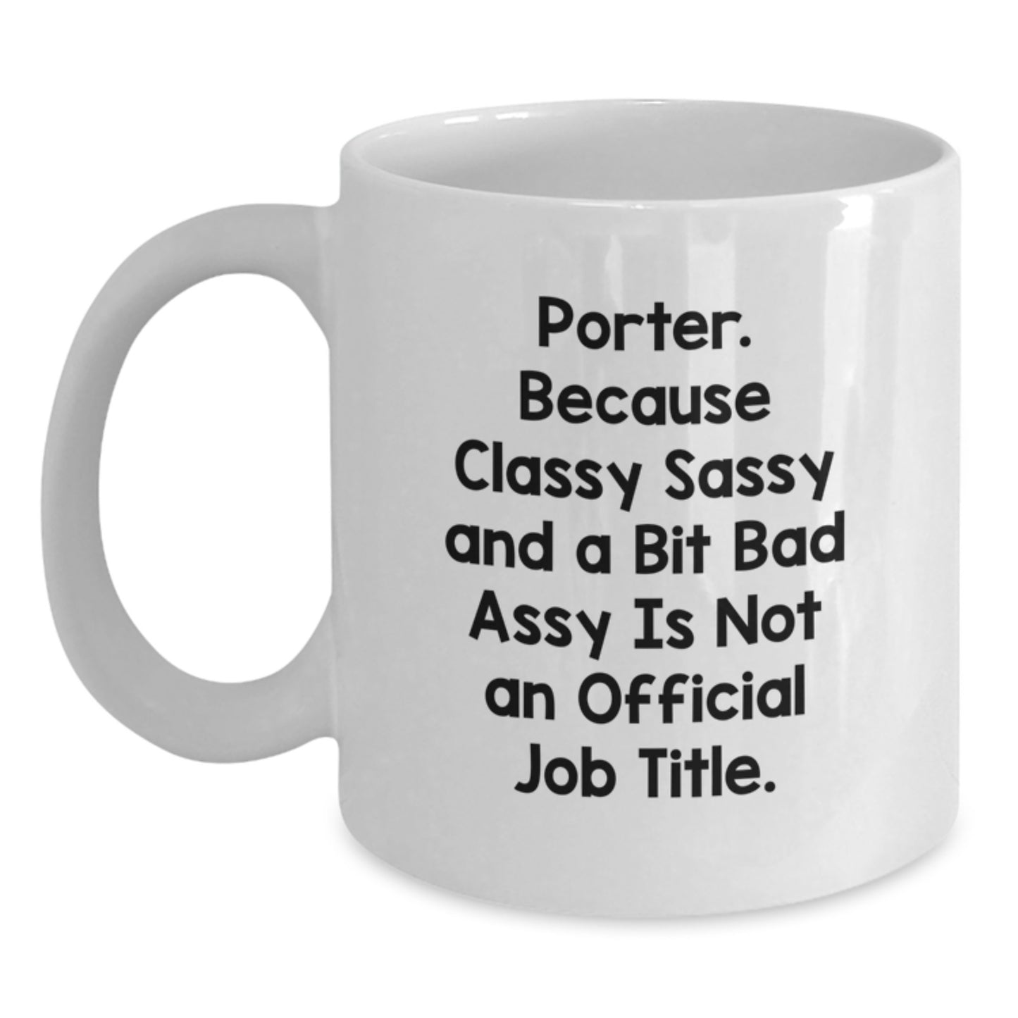 Porter Keepsake White Coffee Mug for Him Birthday Gift - Main