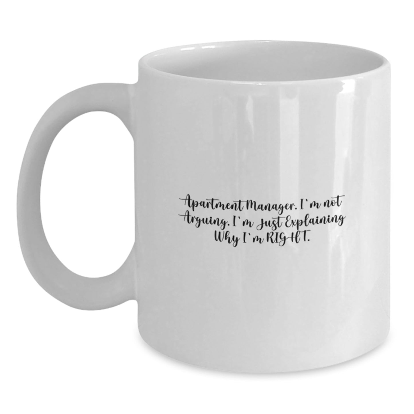 Apartment Manager Keepsake Mug for Him Birthday Gift Ceramic 11oz - Main
