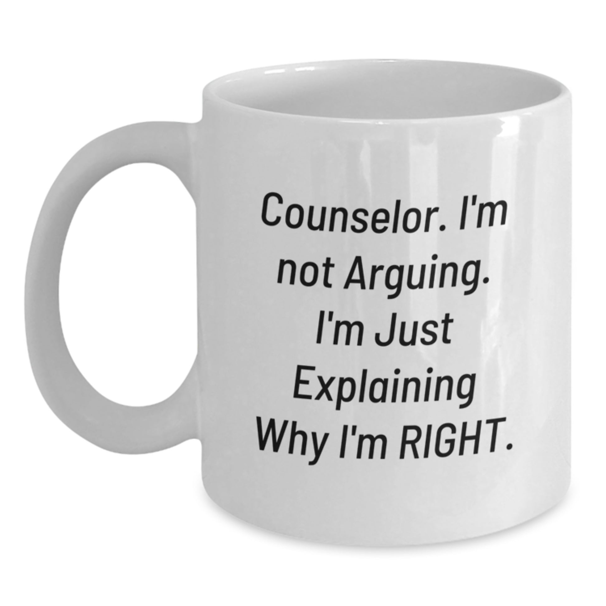 Birthday Gift White Coffee Mug for Her Counselor Keepsake - Main