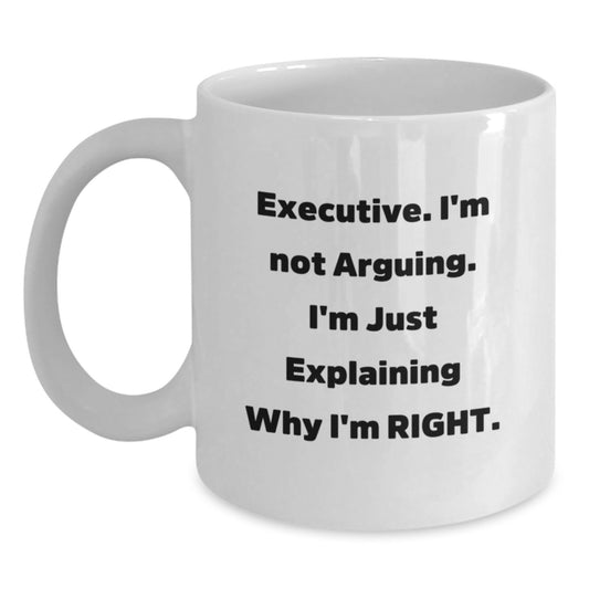 Funny Executive Gifts from Men, Gifts for Executive Women, White Coffee Mug for Mother's Day Unique - Main