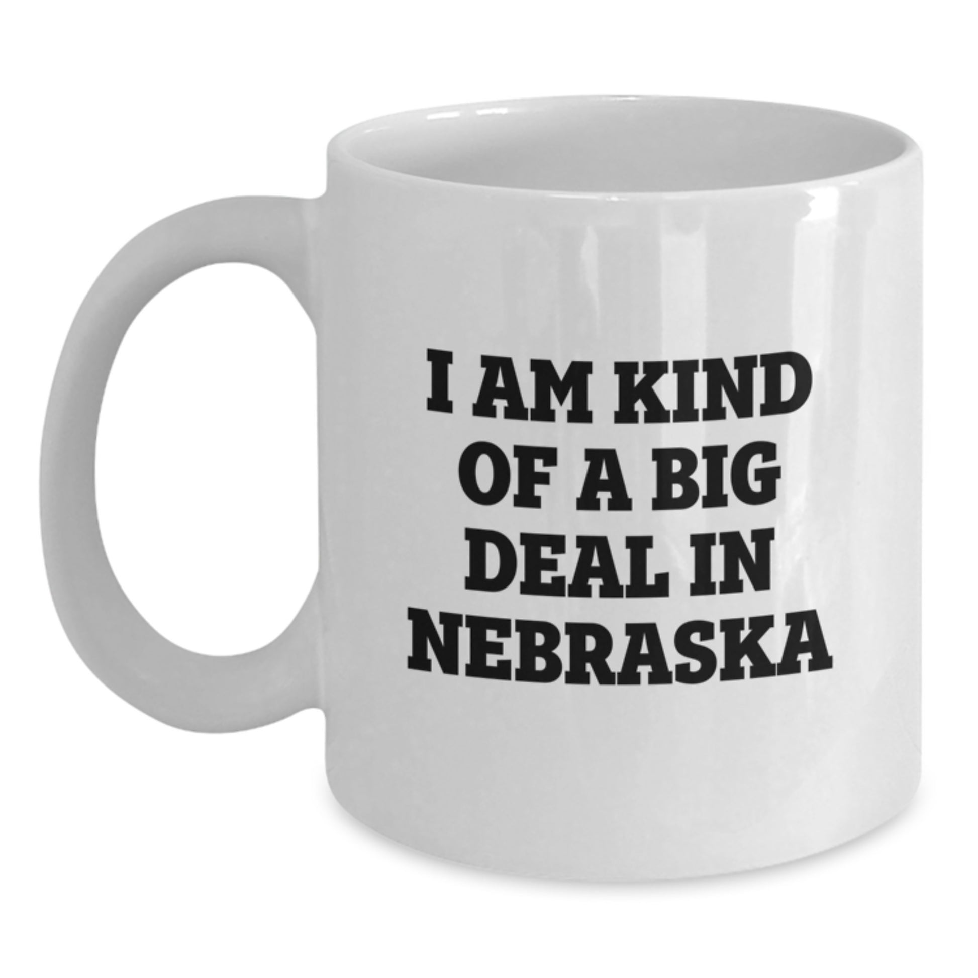 Nebraska Keepsake White Ceramic Coffee Mug for Him Birthday Gift - Main