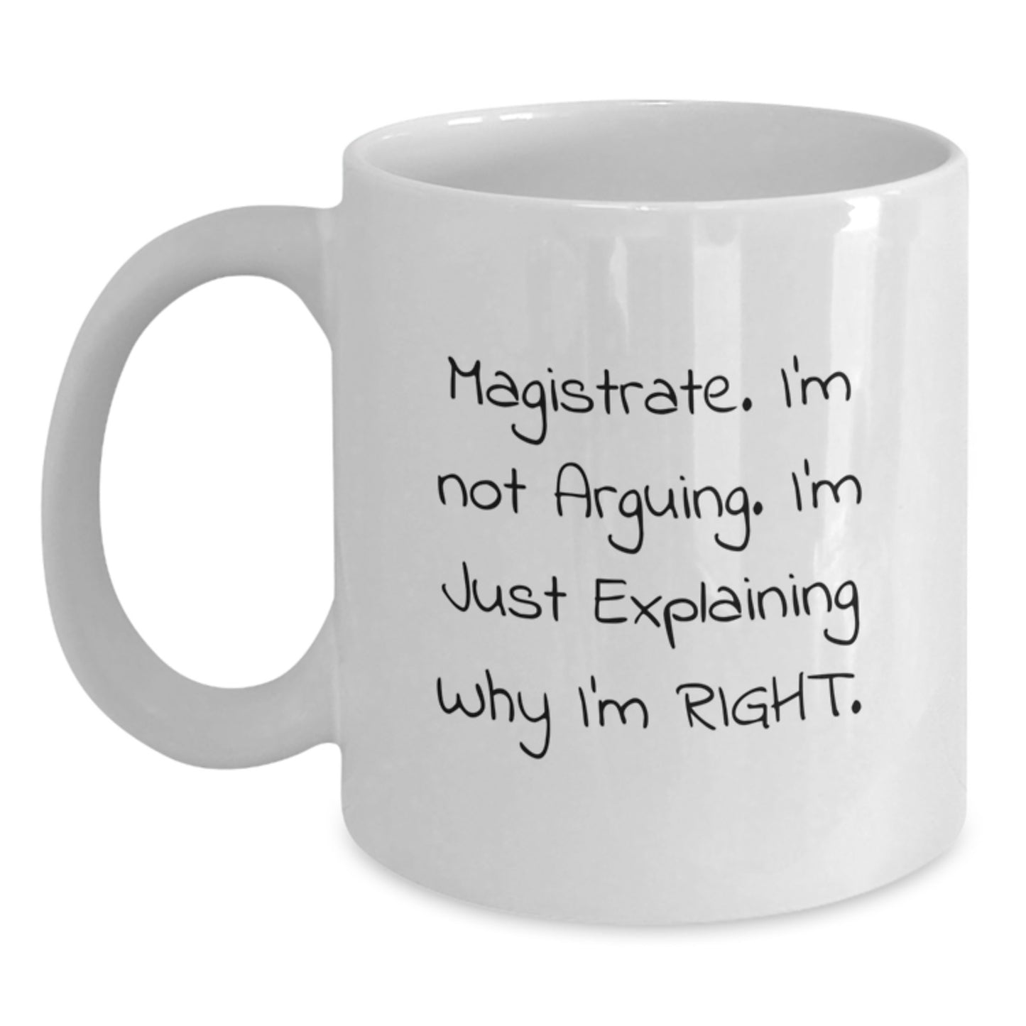 Magistrate White Coffee Mug Keepsake Birthday Gift for Him - Main