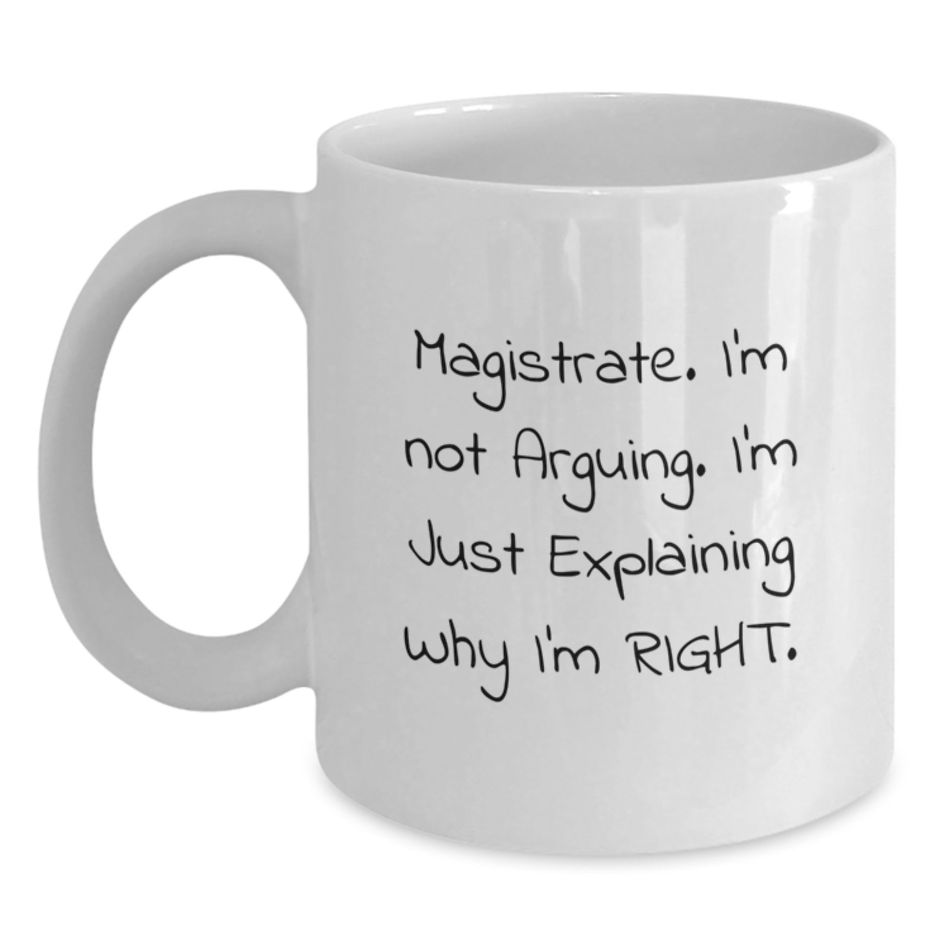 Magistrate White Coffee Mug Keepsake Birthday Gift for Him - Main