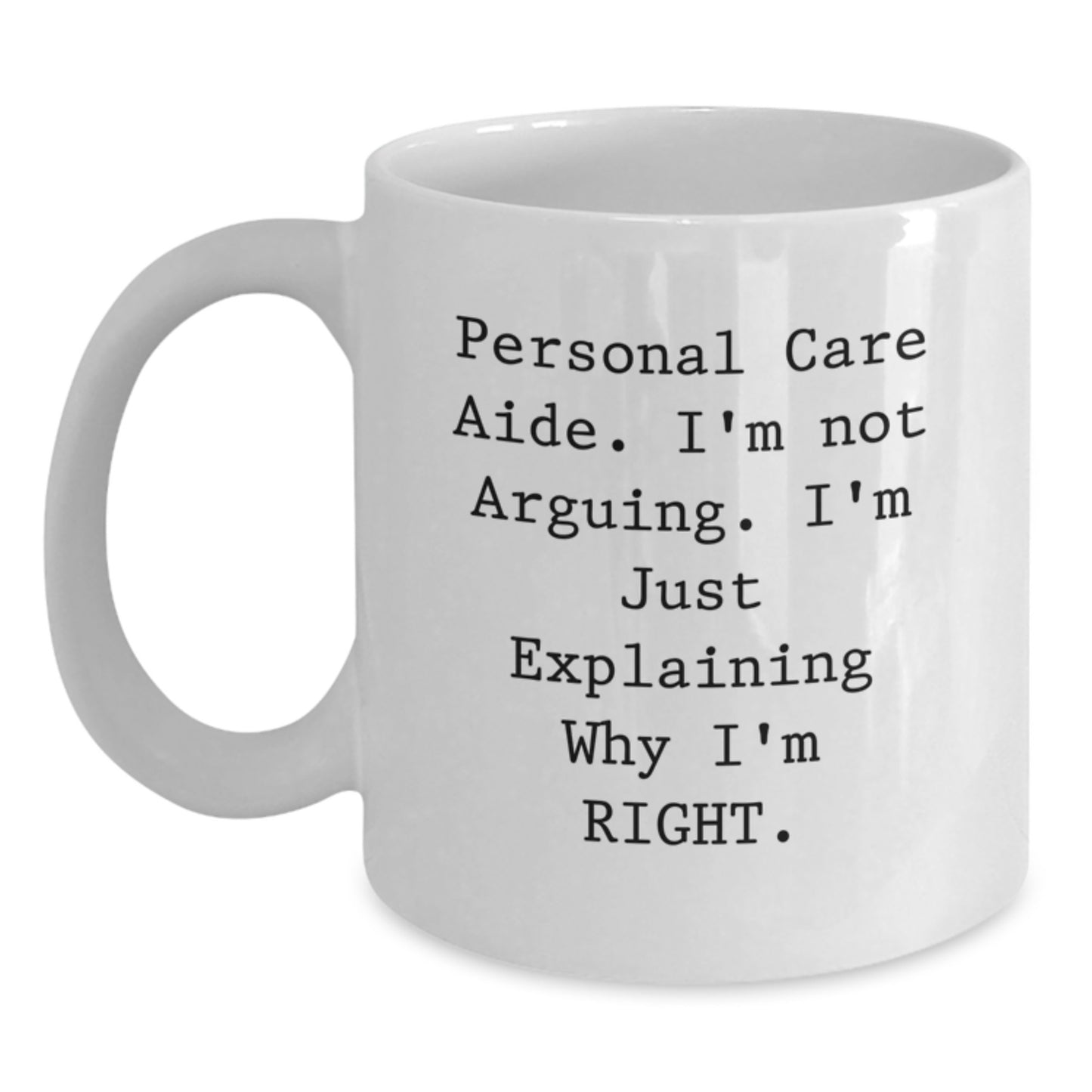 Personal Care Aide Keepsake White Mug for Him Birthday Gift - Main