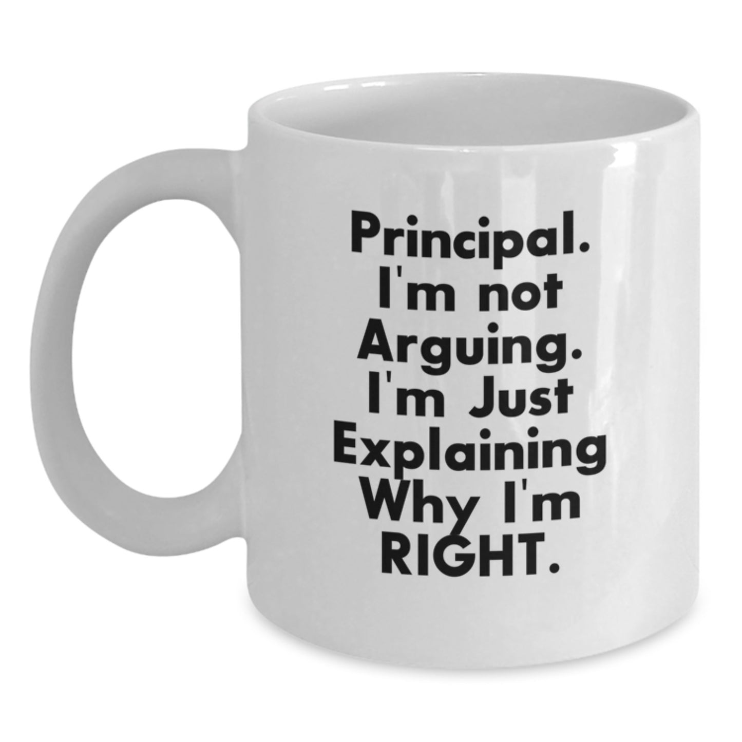 Birthday Gift for Her Principal White Ceramic Mug Keepsake Present 11oz - Main