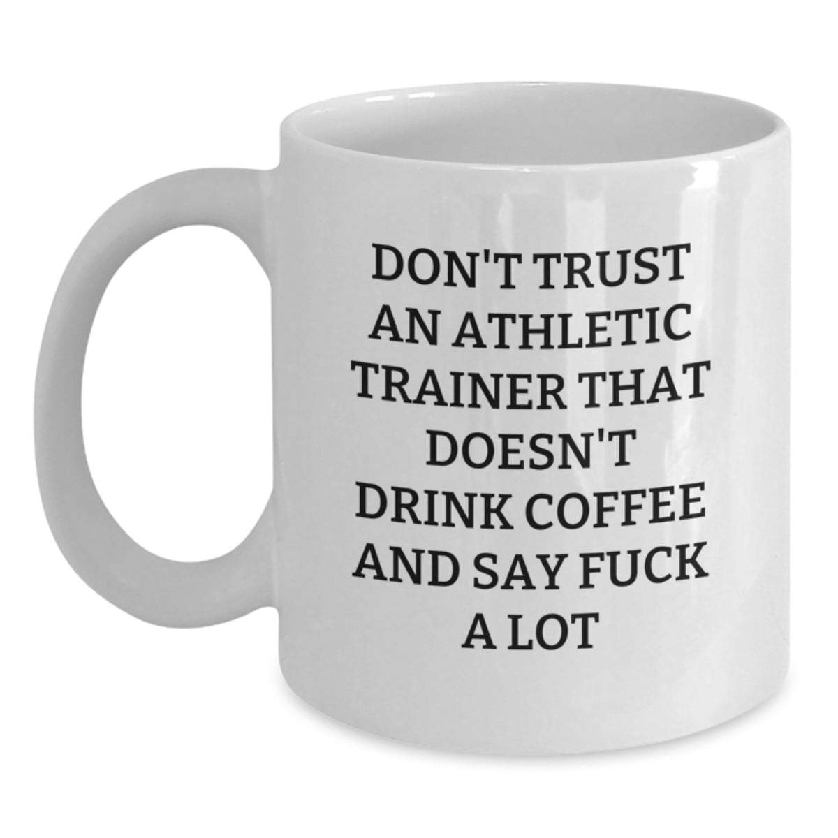 Birthday Gift for Her Athletic Trainer White Coffee Mug Present - Main