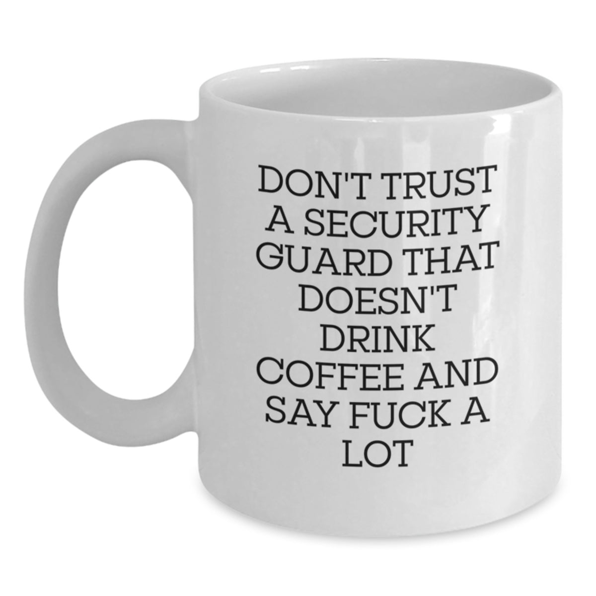 Birthday Gift for Her Security Guard White Coffee Mug Present - Main