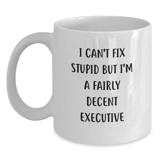 Funny Executive Office Coffee Mugs Gifts from Friends - Graduation Unique Gifts for Executive Men - Main