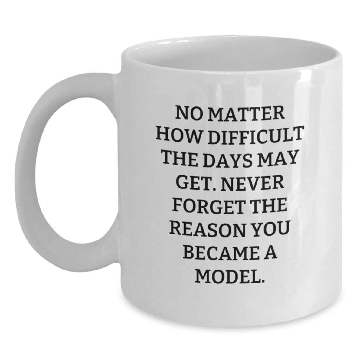 Funny Model Inspirational Coffee Mug Gifts from Friends to Model, Birthday Unique Gifts, White Coffee Mug with Funny Quote, Gifts for Model - Main