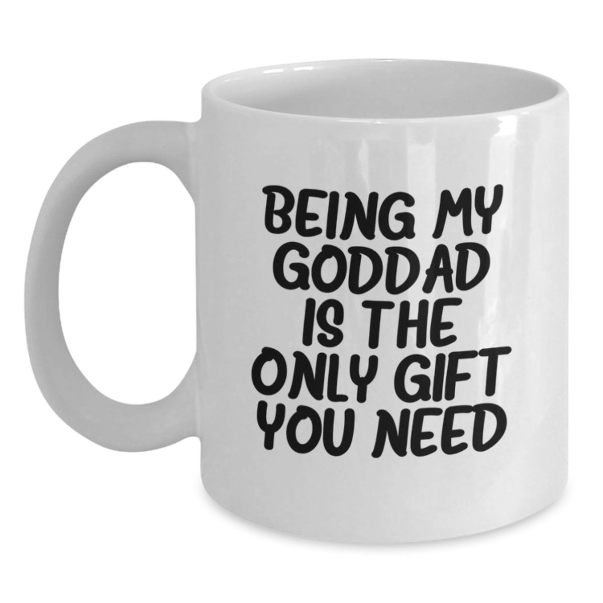 Funny Goddad Gifts from Men - White Coffee Mug for Goddad on Valentine's - Main