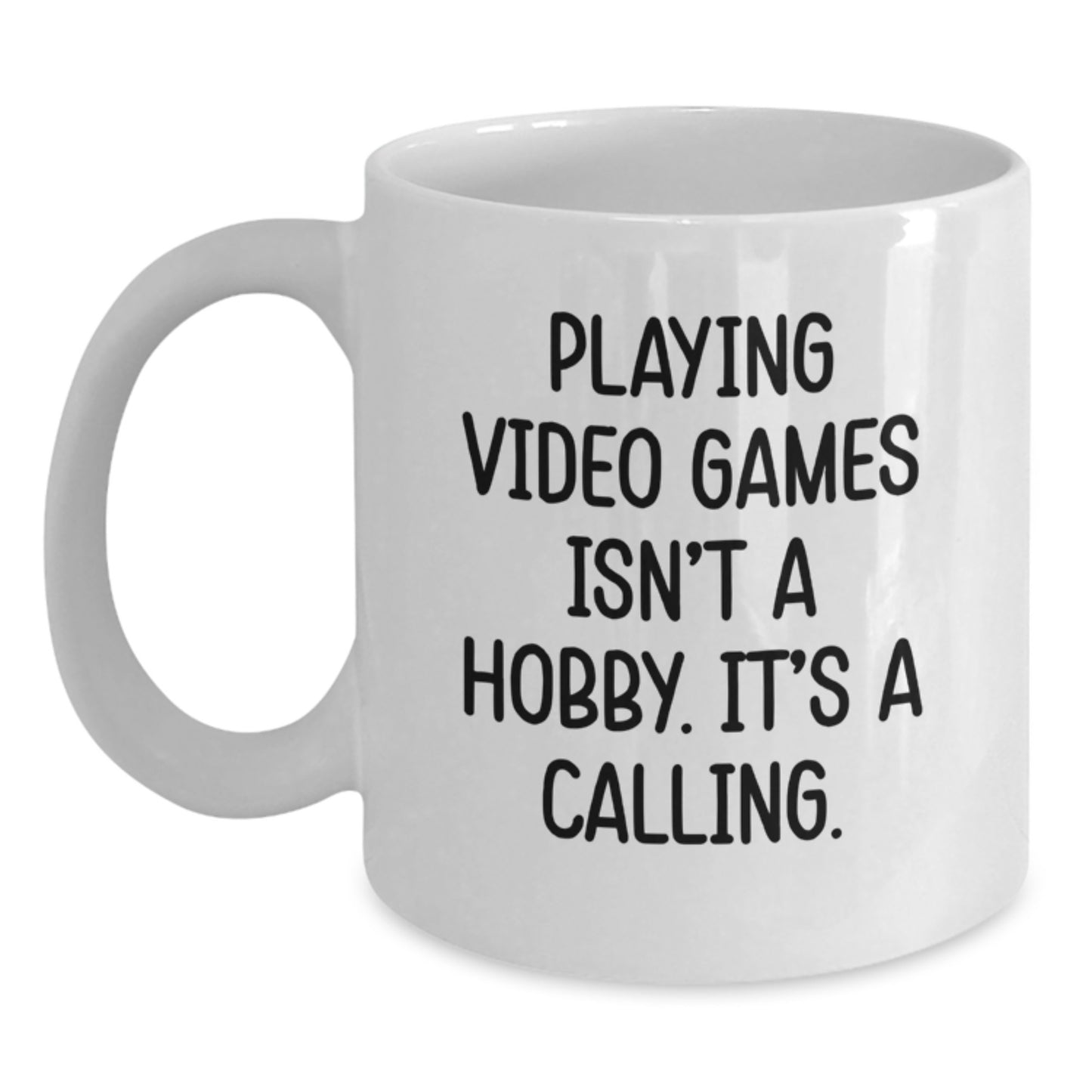 Funny Gifts for Playing Video Games Lovers, White Coffee Mugs for Men, Unique Graduation Gifts from Friends - Main