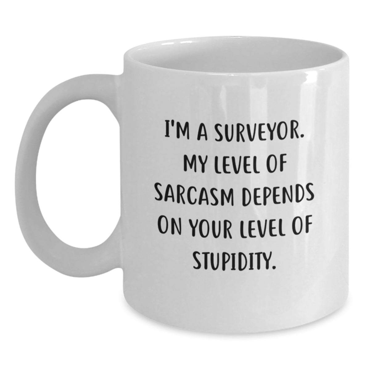 Funny Surveyor Gifts for Men from Friends on Valentine's White Coffee Mug - Main
