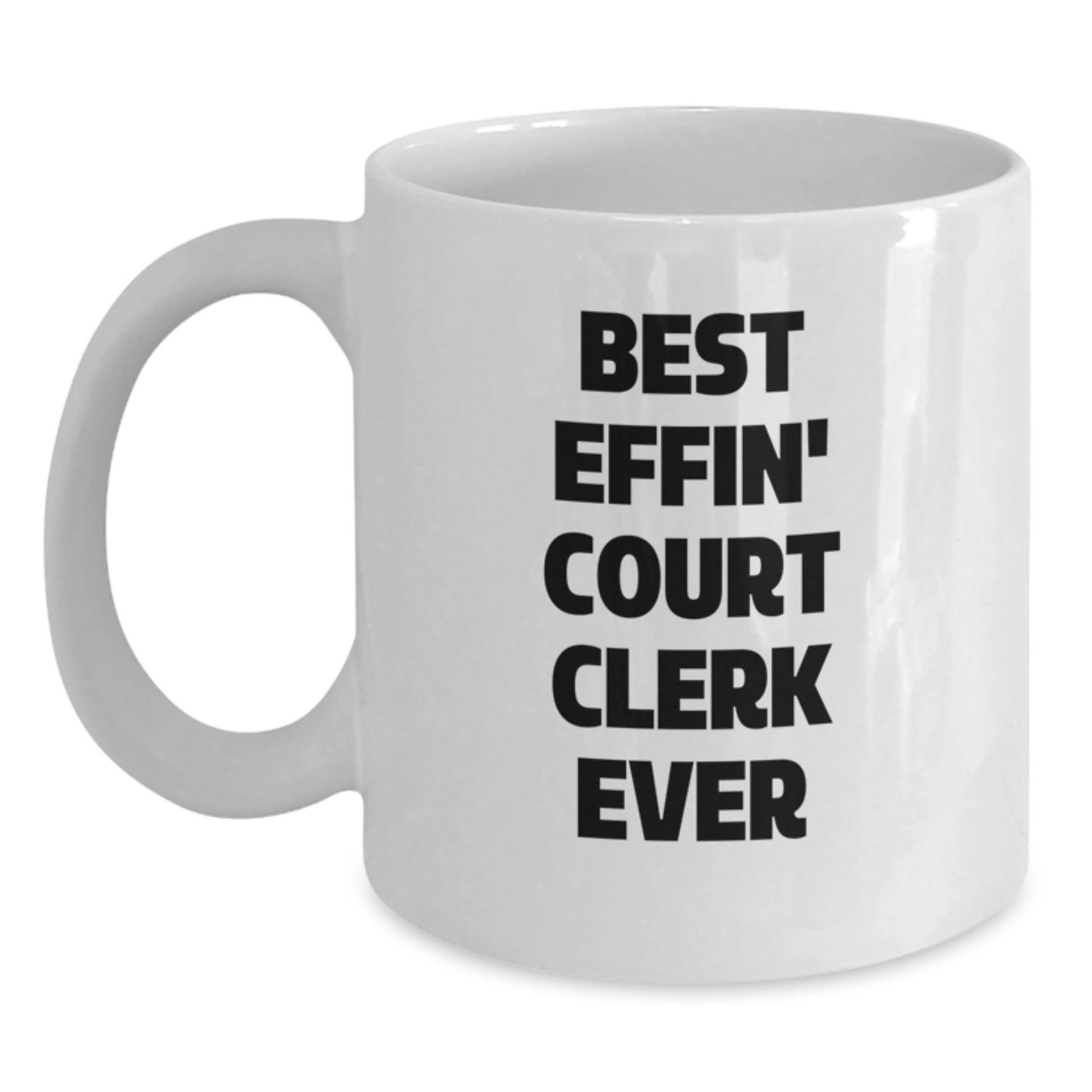 Funny Court Clerk White Coffee Mugs, Gifts from Men to Women, Unique Valentine's Gifts for Court Clerk - Main