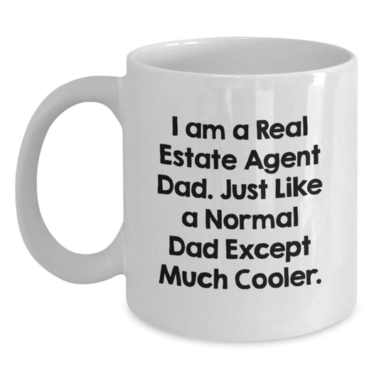 Comedic Gifts for Real Estate Agent Dad, Unique Birthday Unique Gifts from Family to Real Estate Agent Men - Main