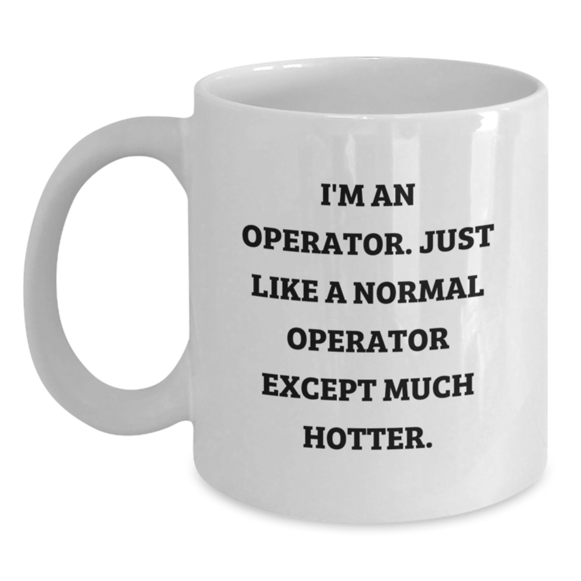 Birthday Gift for Her Operator White Coffee Mug Present Surprise - Main