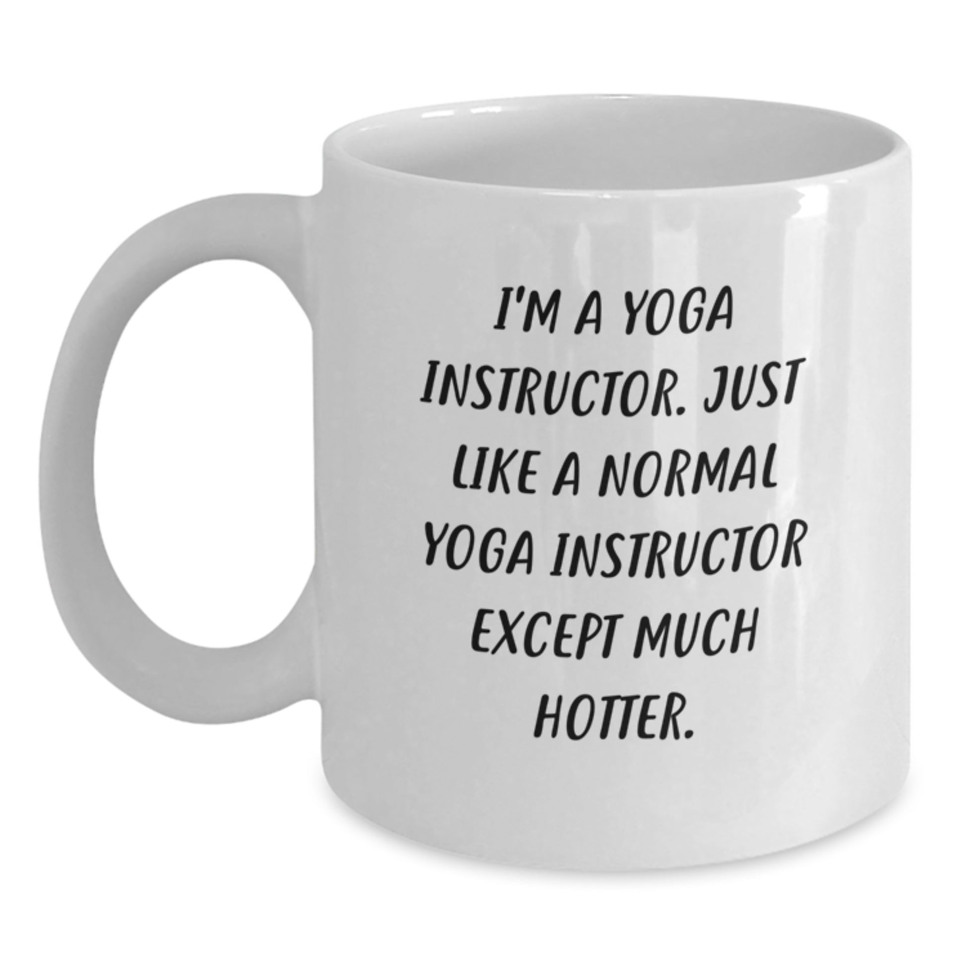 White Ceramic 11oz Mug – Yoga Instructor Birthday Gift for Best Friend - Main