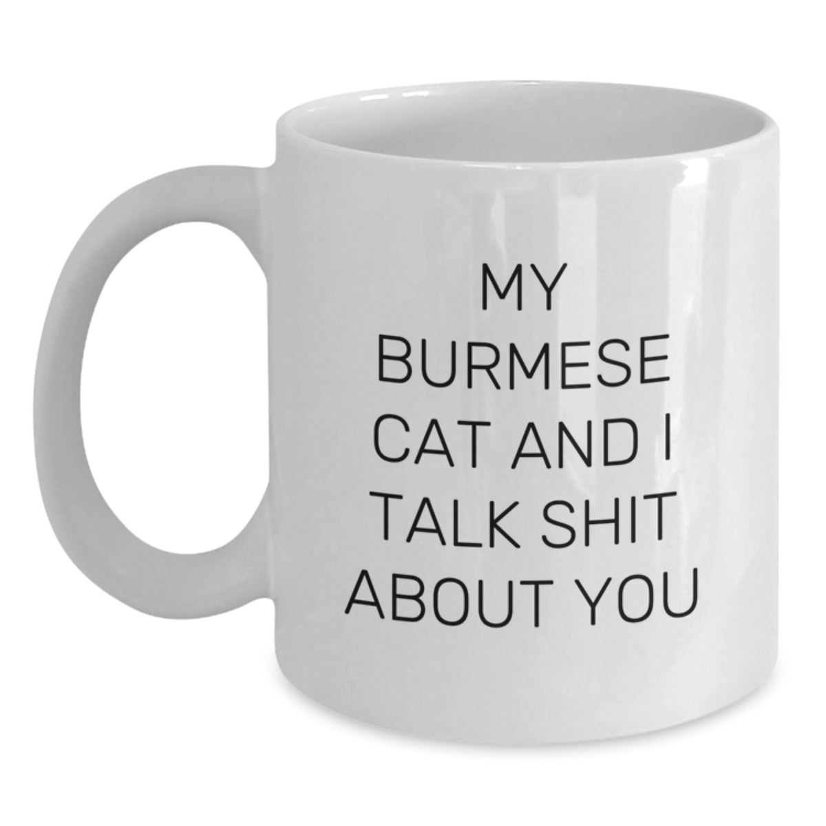 Birthday Gift Burmese Cat Mug for Her – My Burmese Cat And I Talk Shit - Main