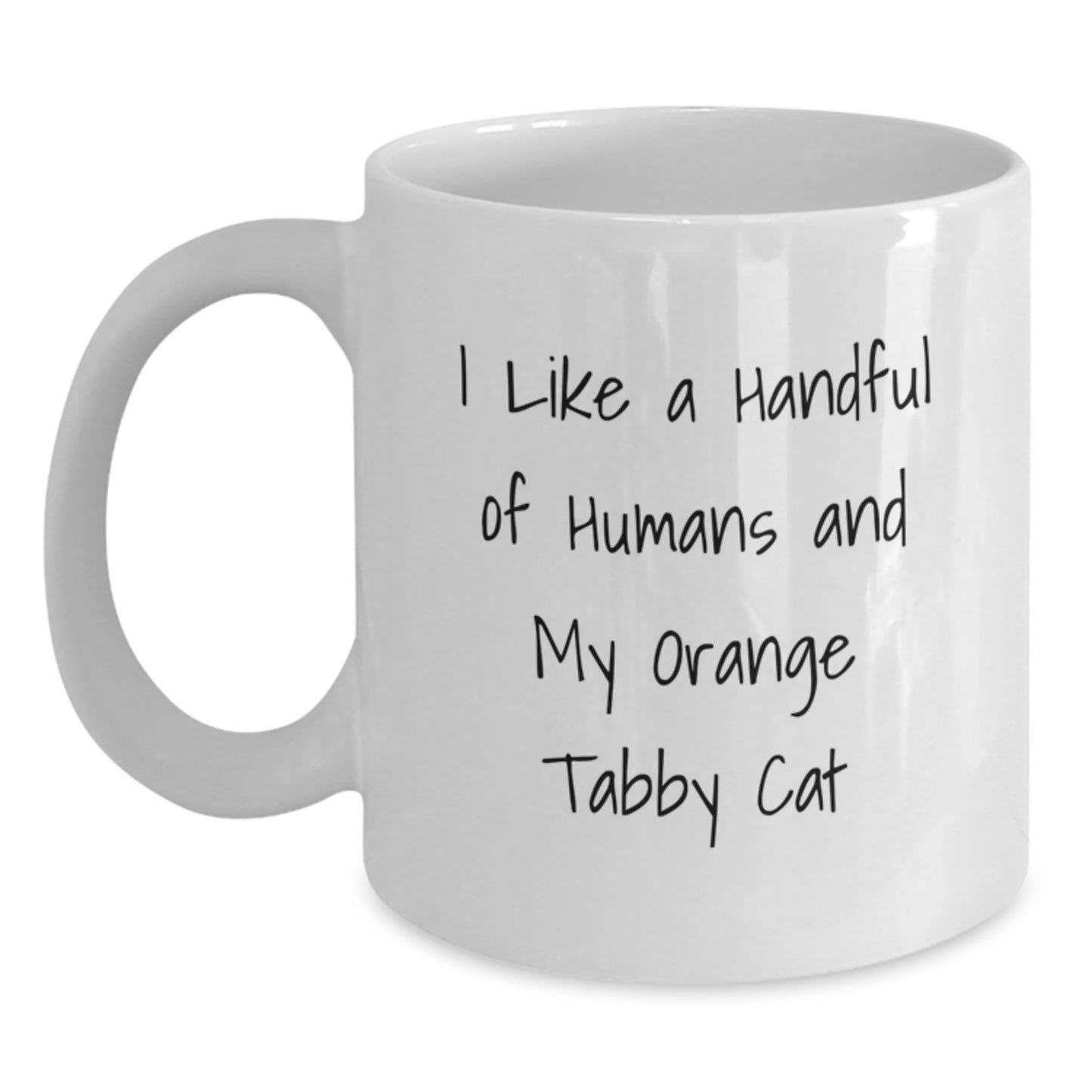 Funny Orange Tabby Cat Gifts for Orange Tabby Cat Lovers, Funny Birthday Unique Gifts from Friends, Family to Orange Tabby Cat Owner, Orange Tabby Cat White Coffee Mug - Main