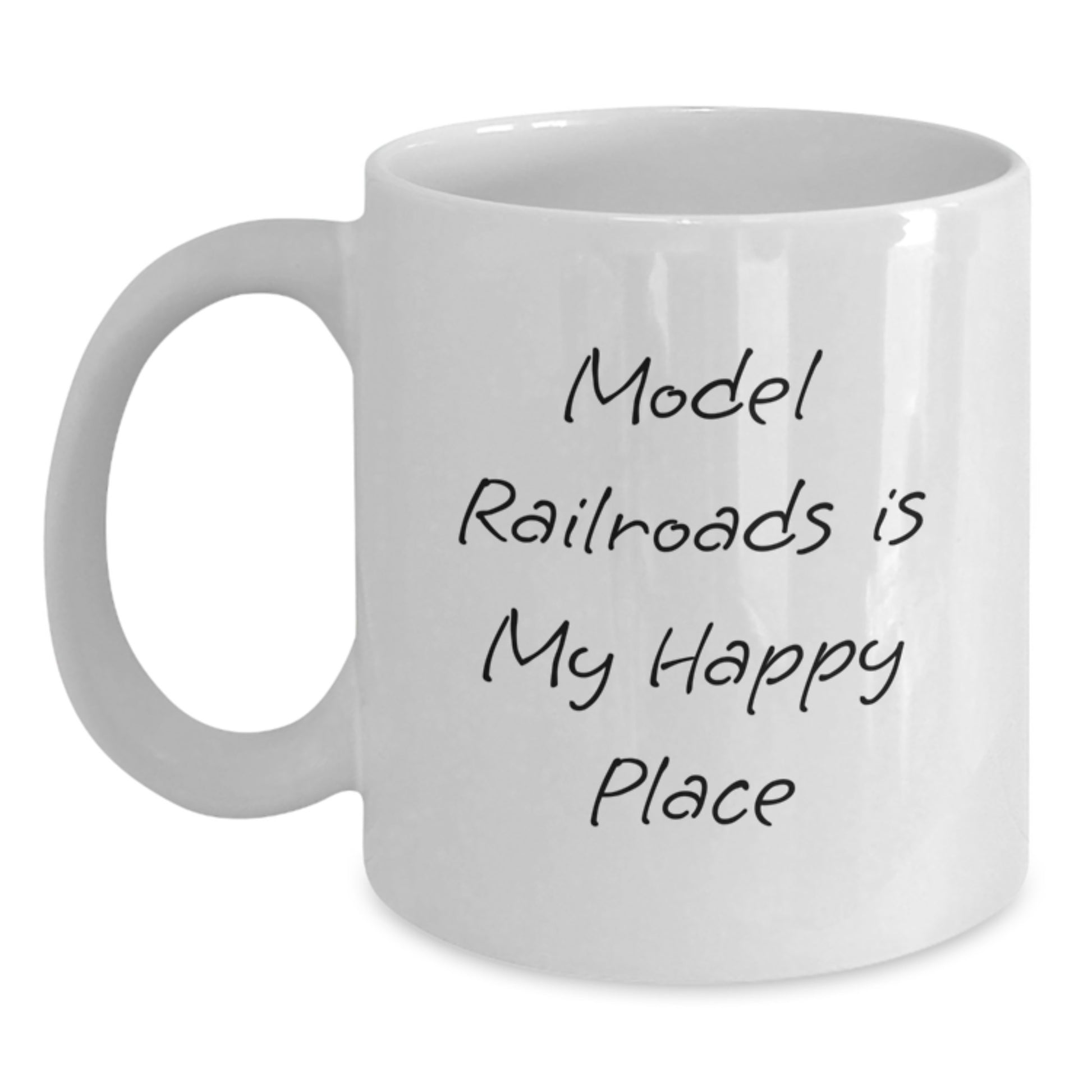 Model Railroads Keepsake White Mug for Him Birthday Gift - Main