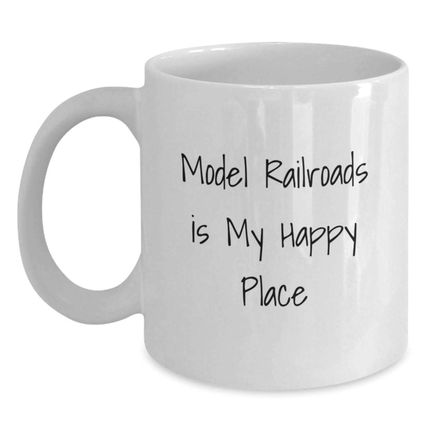 Birthday Gift Model Railroads White Coffee Mug Present for Her - Main