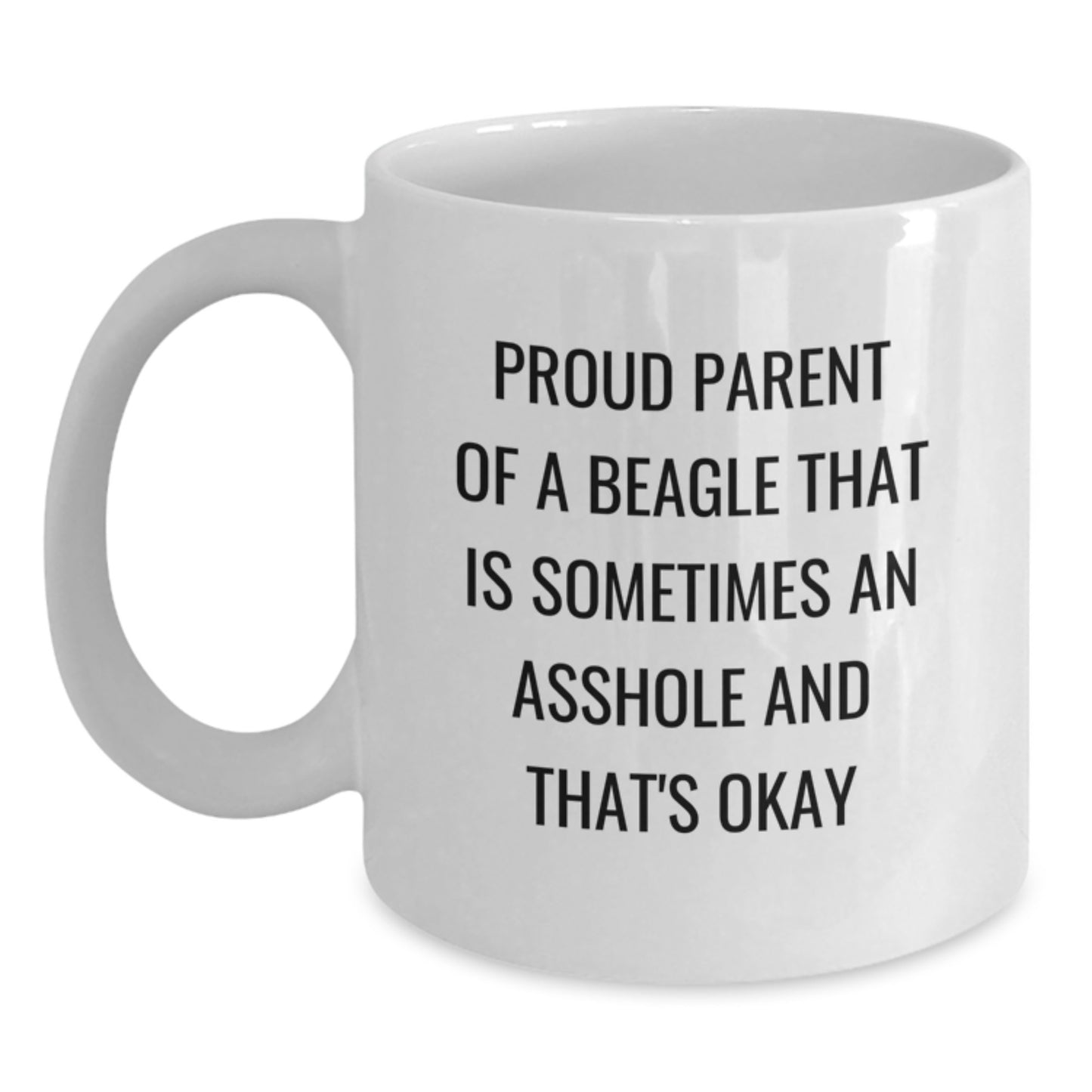 Beagle Dog White Coffee Mug Idea for Coworkers Birthday Gift - Main