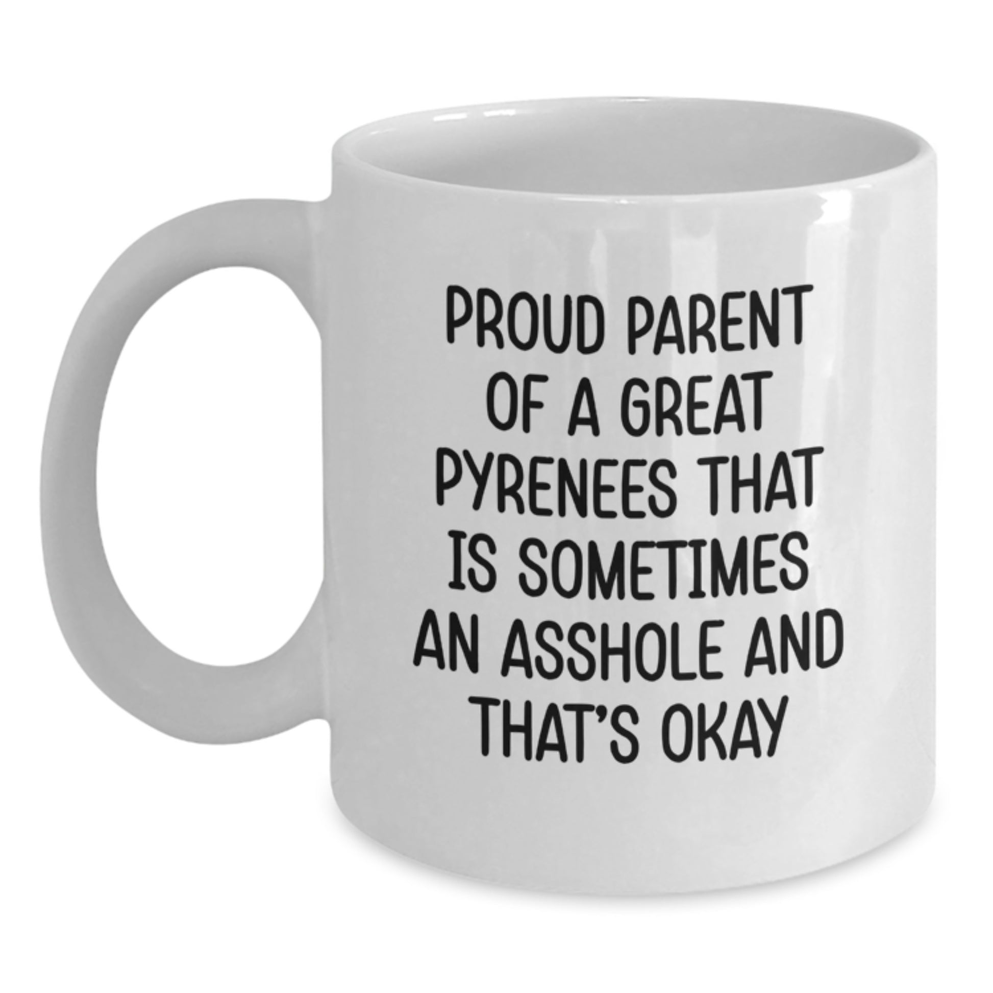 Funny Great Pyrenees Dog Gifts from Proud Parents - White Coffee Mug for Great Pyrenees Dog Lovers - Great Pyrenees Dog Graduation Unique Gifts - Main