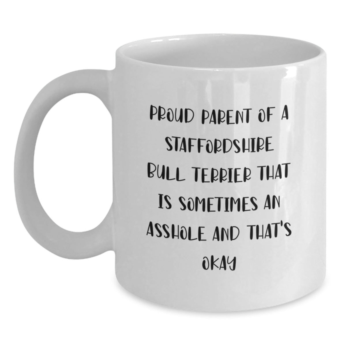 Christmas Gift Humorous Staffordshire Bull Terrier Present for Her - Main