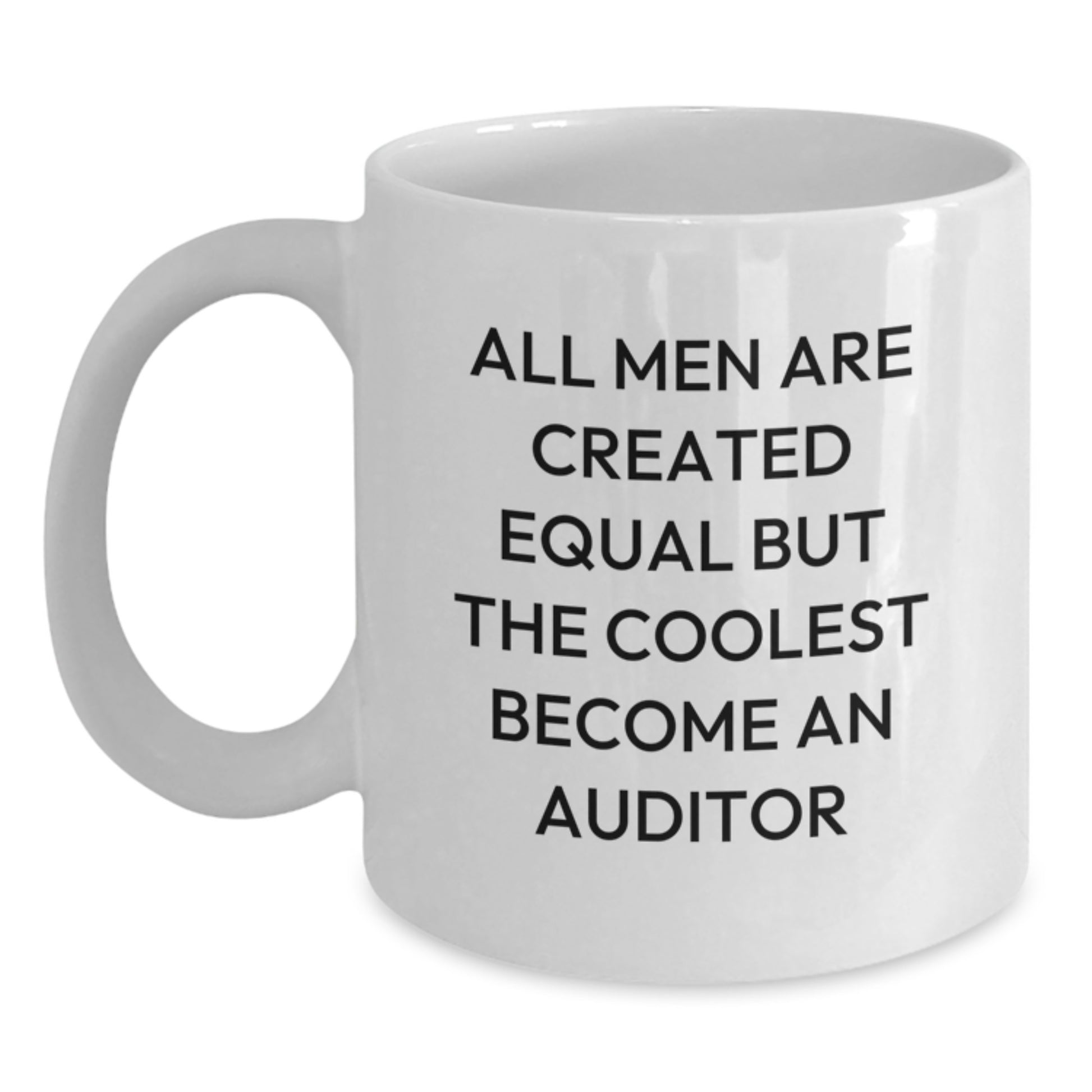 Birthday Gift Auditor White Coffee Mug for Her Present - Main