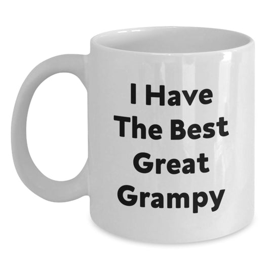 Funny Grampy White Coffee Mug Gifts from Family for Graduation Unique Personalized - Main