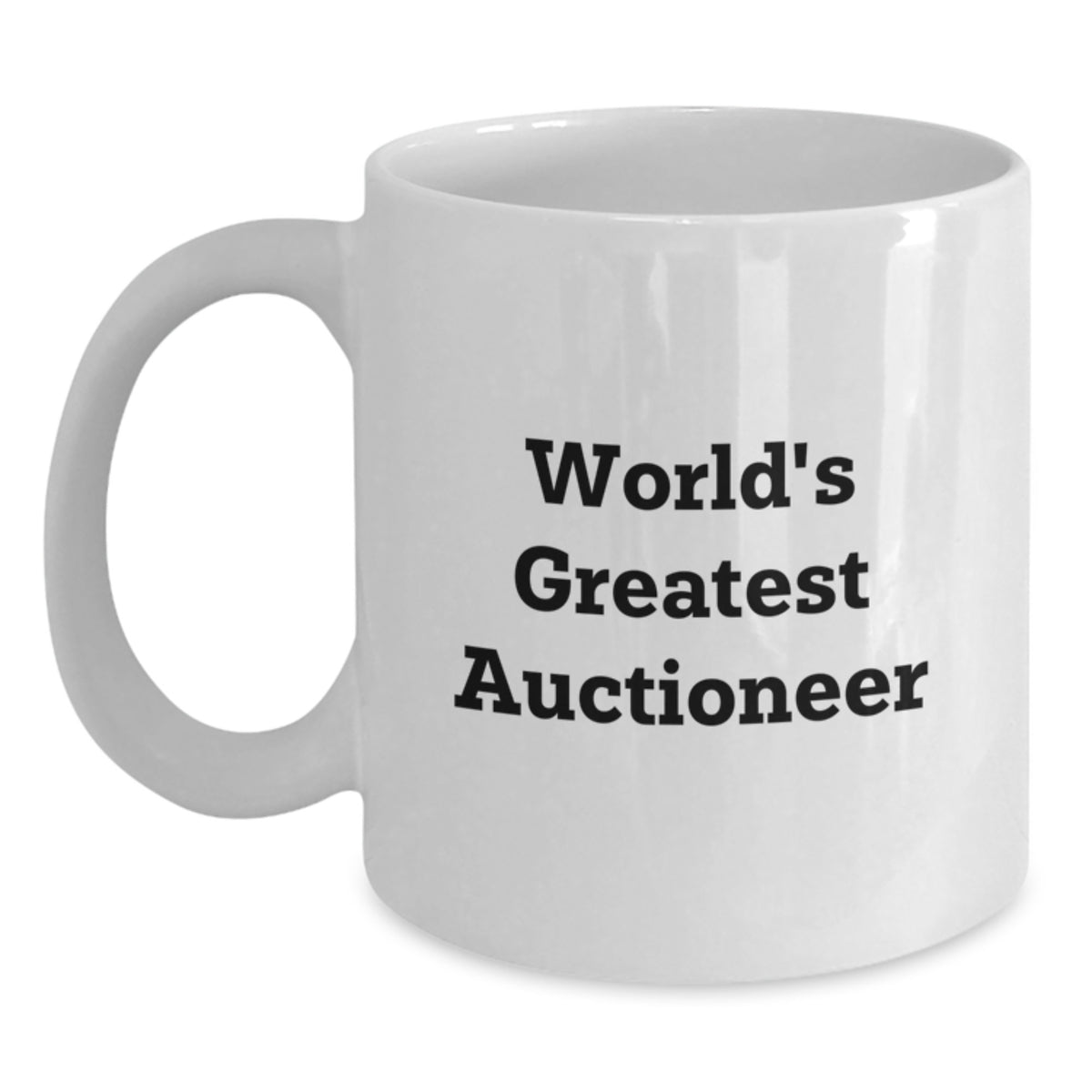 Auctioneer Keepsake Ceramic White Coffee Mug for Him Birthday Gift - Main