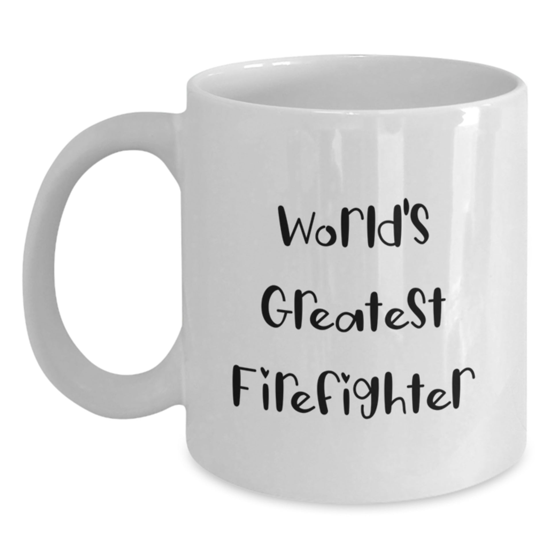 Firefighter Keepsake White Coffee Mug for Him Birthday Gift 11oz Ceramic - Main