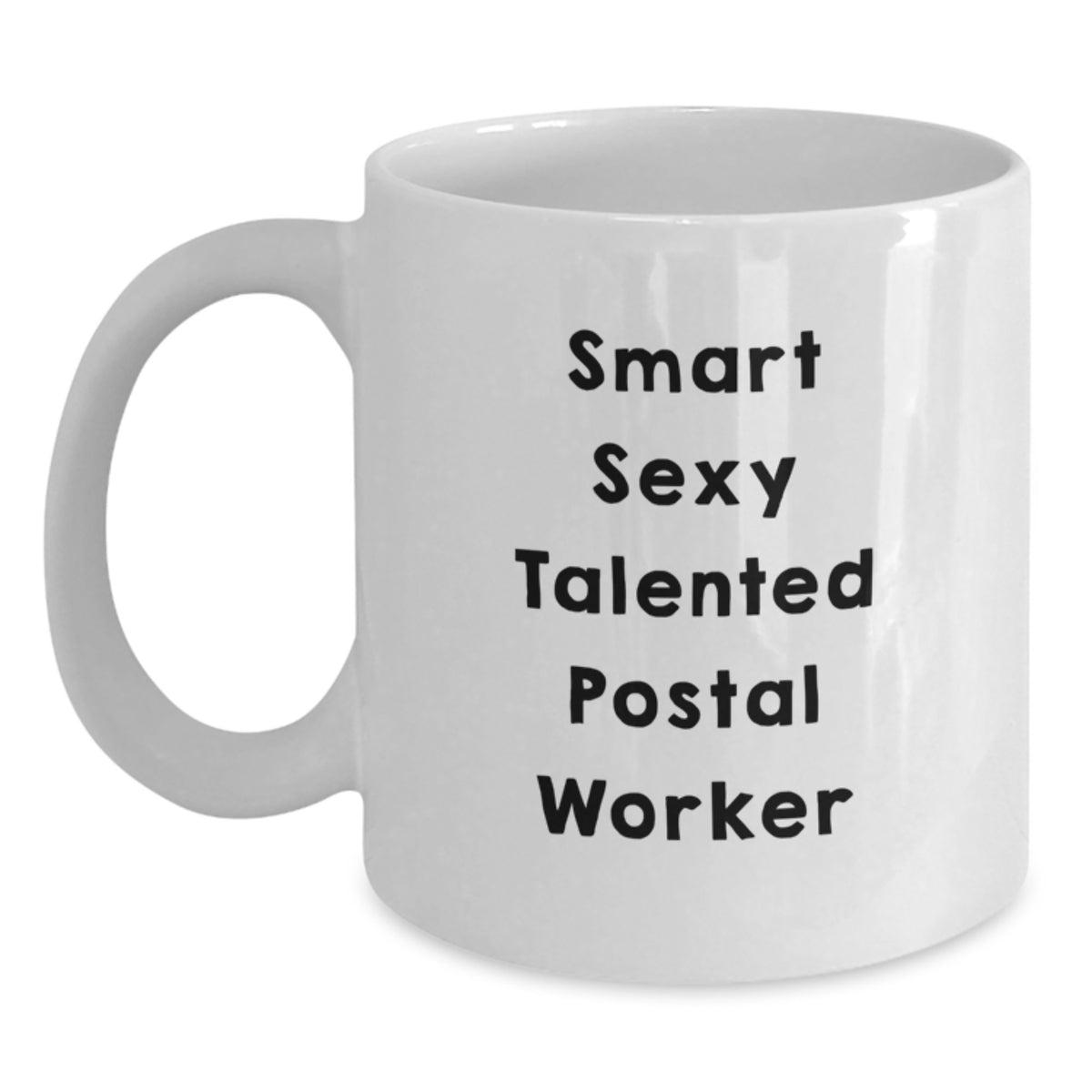 Funny Gift for Postal Worker, Birthday Unique Gifts from Friends, White 11oz or 15oz Ceramic Coffee Mug - Main