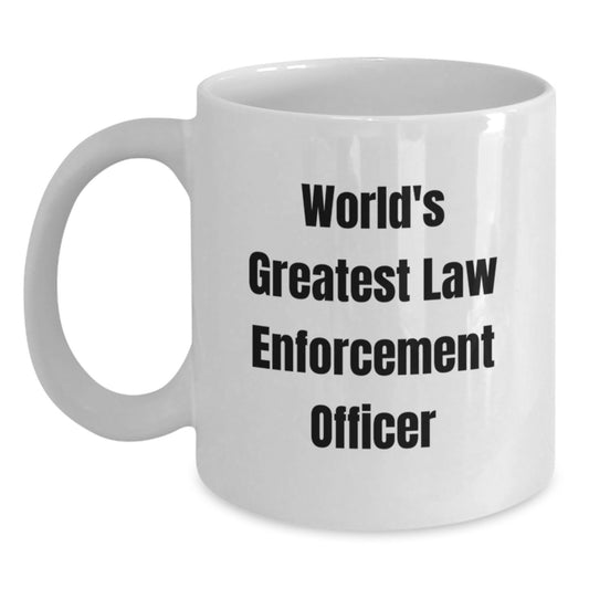 Law Enforcement Officer Gift for Him - World's Greatest Keepsake Coffee - Main