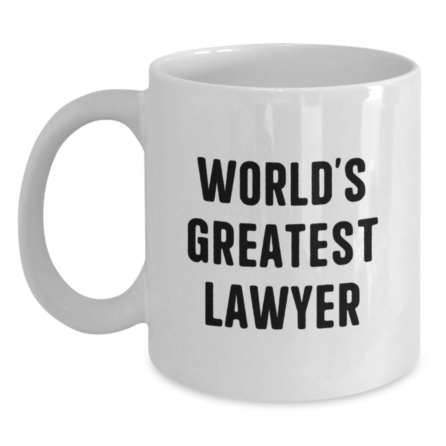 Birthday Gift for Her Lawyer White Coffee Mug – World's Greatest Lawyer - Main