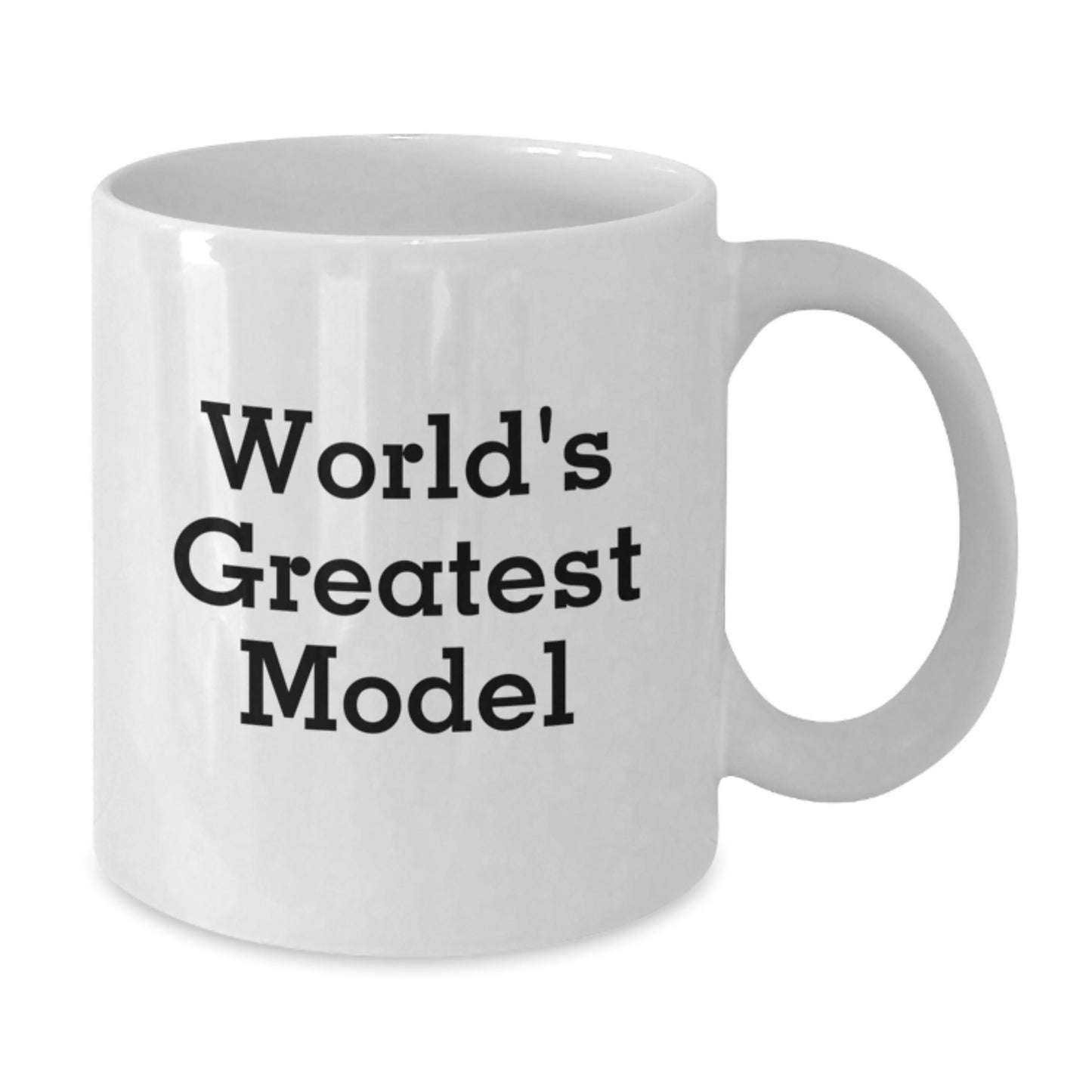 Funny World's Greatest Model Gifts for Him, White Coffee Mug, Unique Father's Day Presents from Dad to Son - Additional