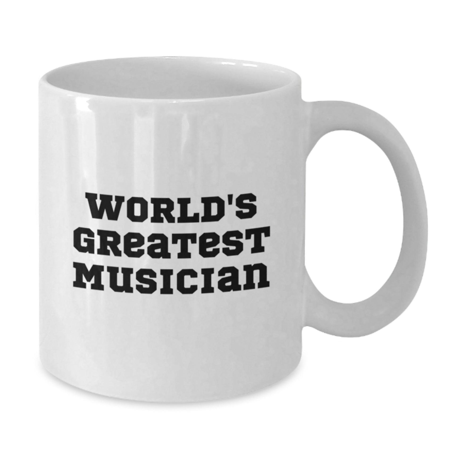 Funny Musician Gifts for Musician Friends from Family, White Coffee Mug with Inspirational Quote 'World's Greatest Musician', Unique Graduation Gifts for Musician Men - Additional